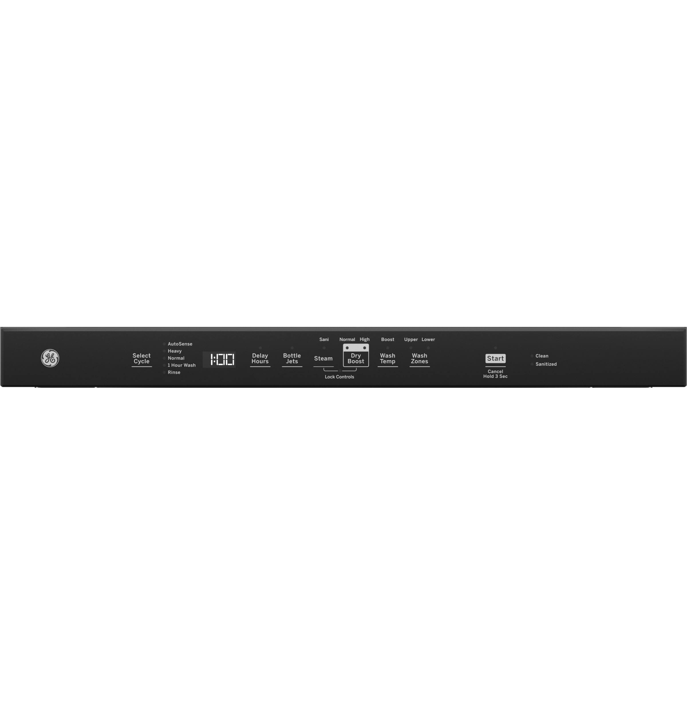 Lavavajillas Empotrado con Tercer Rack GE Dry Boost de 24 pulgadas con Control Superior (Acero Inoxidable) ENERGY STAR, Nivel de Sonido Muy Silencioso de 50 Decibeles GDT630PYRFS