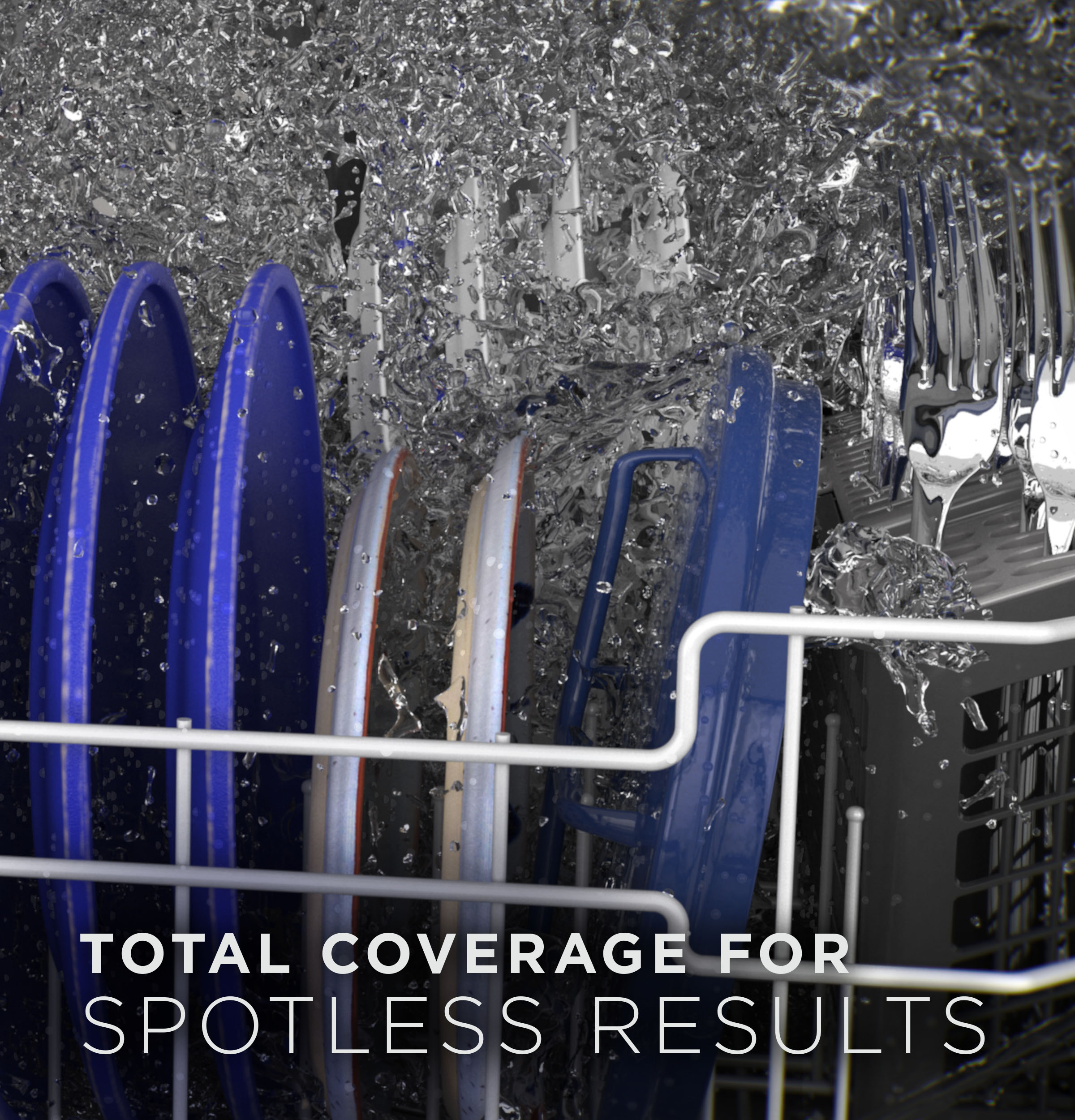 Lavavajillas Empotrado con Control Superior de 24 pulgadas y Tercer Rack (Blanco) con tecnología GE Dry Boost, nivel de sonido muy silencioso de 50 decibeles y certificación de eficiencia energética ENERGY STAR - Modelo GDT630PGRWW