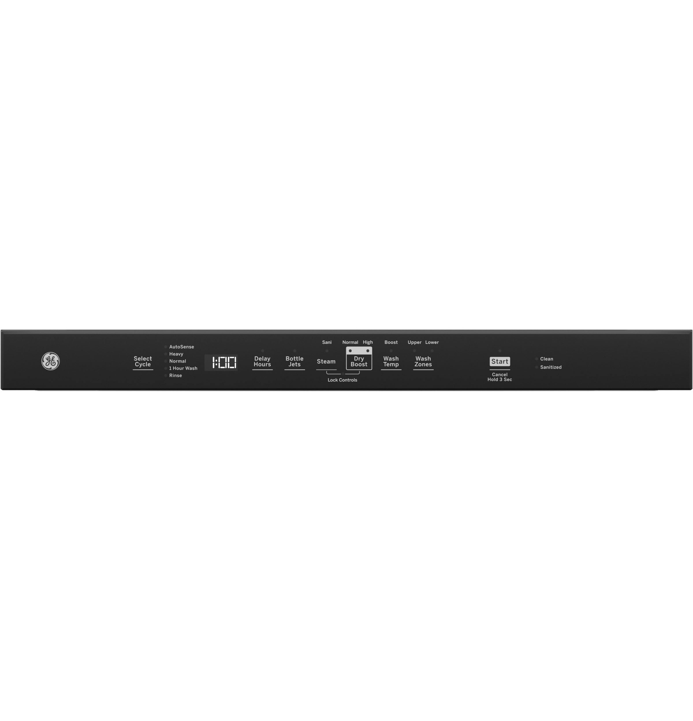 Lavavajillas Empotrado con Control Superior de 24 pulgadas y Tercer Rack (Blanco) con tecnología GE Dry Boost, nivel de sonido muy silencioso de 50 decibeles y certificación de eficiencia energética ENERGY STAR - Modelo GDT630PGRWW
