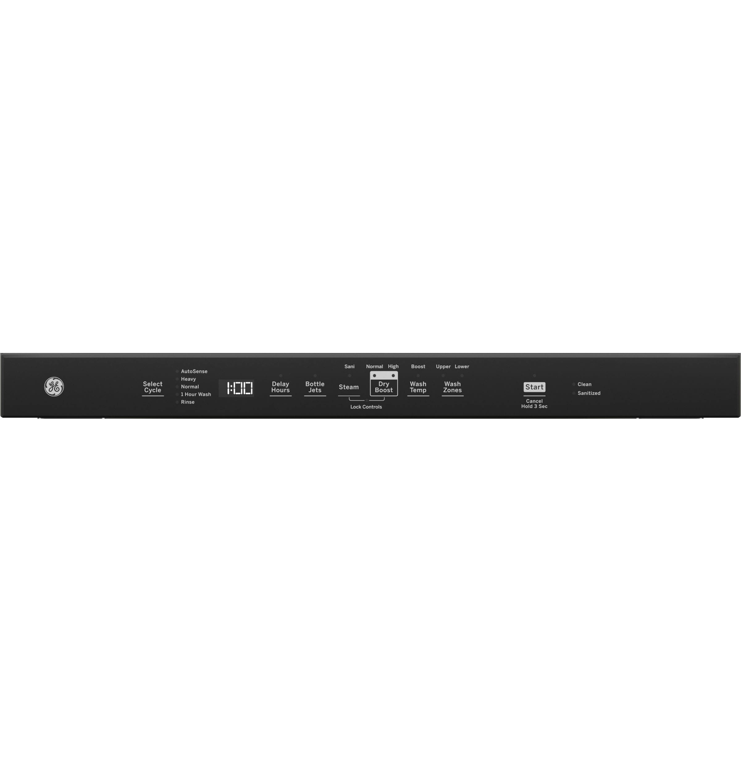 Lavavajillas empotrable de control superior de 24 pulgadas con Dry Boost y tercera bandeja (color pizarra) certificado ENERGY STAR, nivel de sonido muy silencioso de 50 decibeles GDT630PMRES