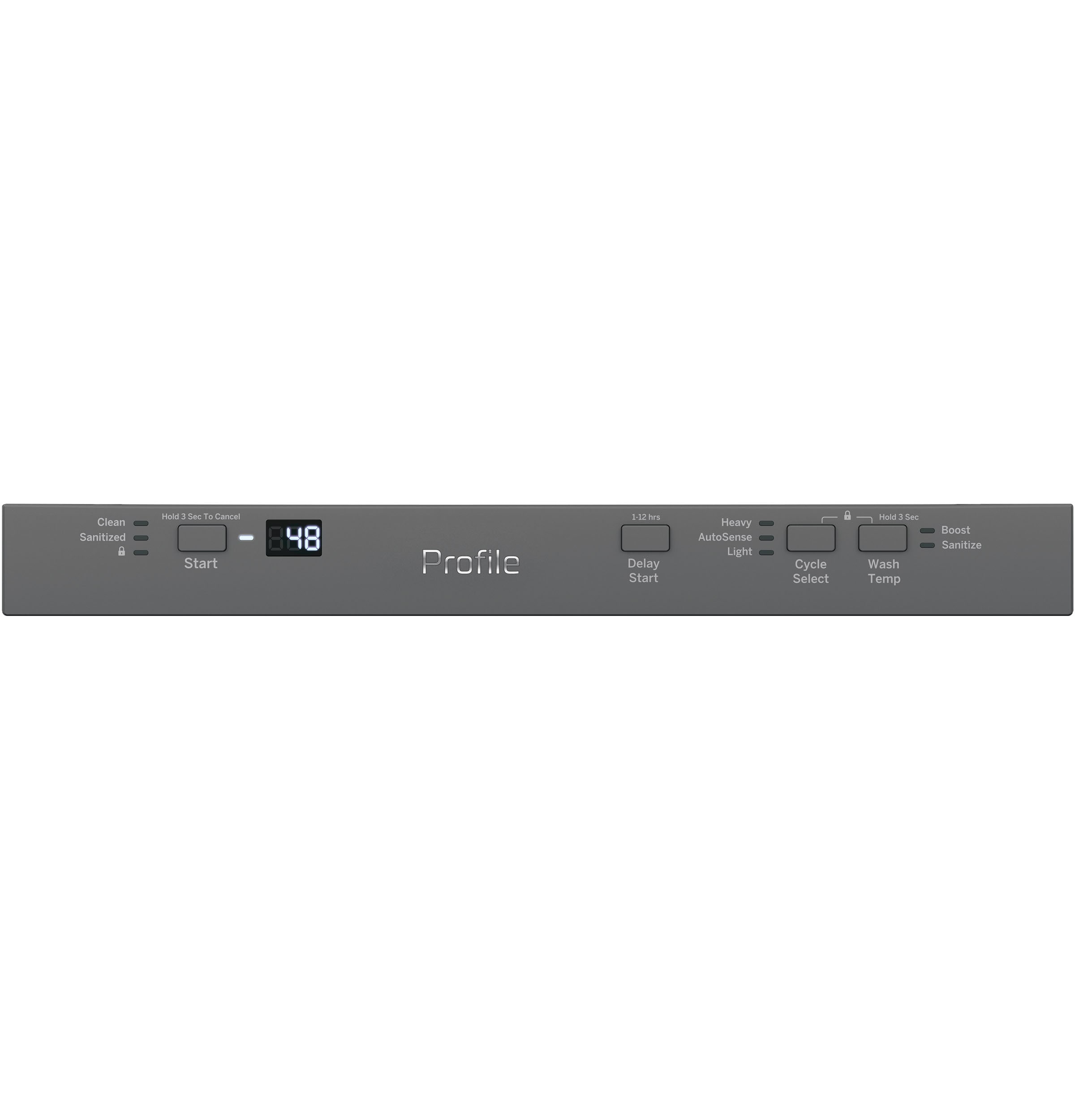 Lavavajillas Empotrado de Control Superior GE Profile de 18 pulgadas (Acero Inoxidable) con Certificación ENERGY STAR, Nivel de Sonido Muy Silencioso de 47 Decibeles modelo PDT145SSLSS
