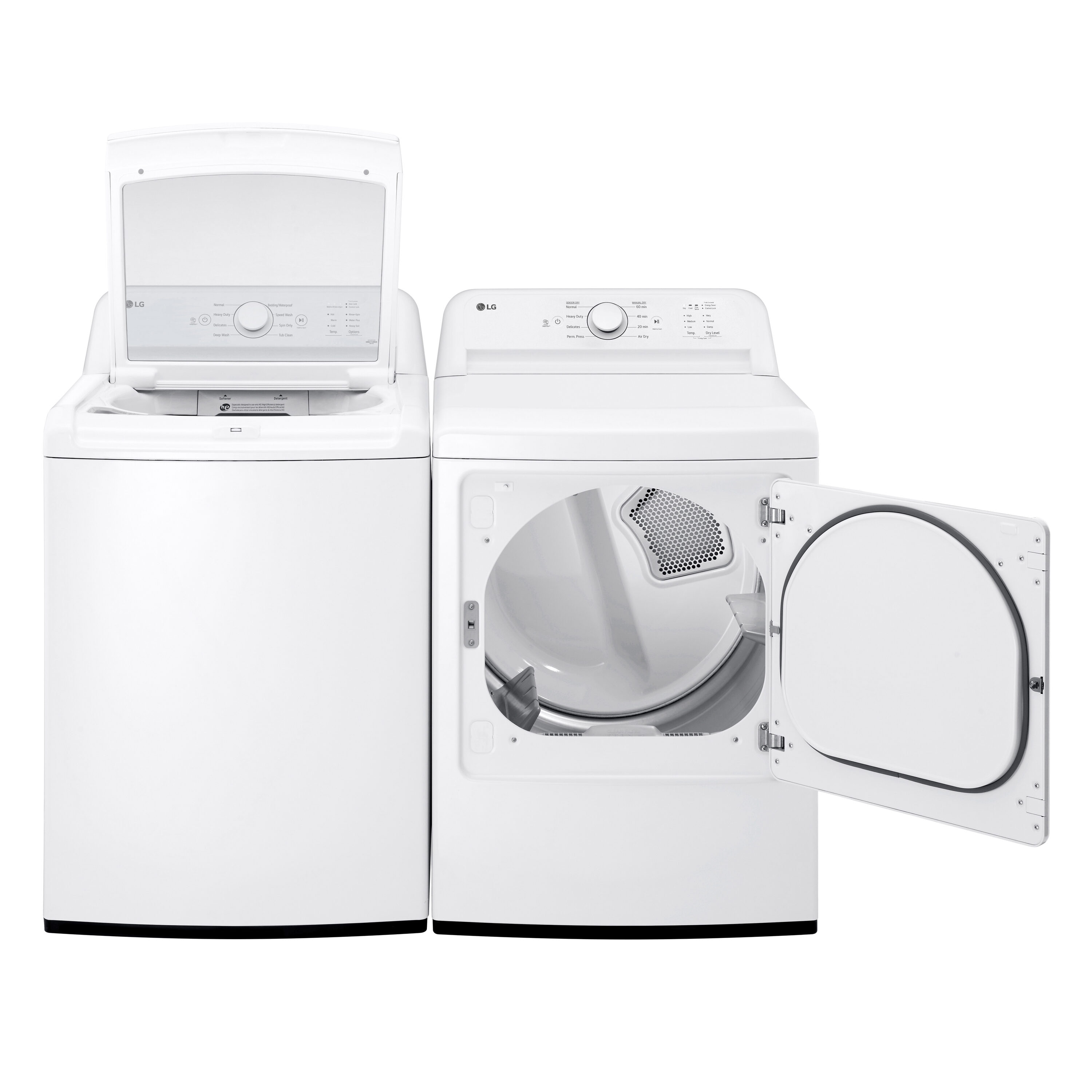 Secadora eléctrica de 7.3 pies cúbicos con ventilación (blanco) certificada Energy Star DLE6100W de LG.