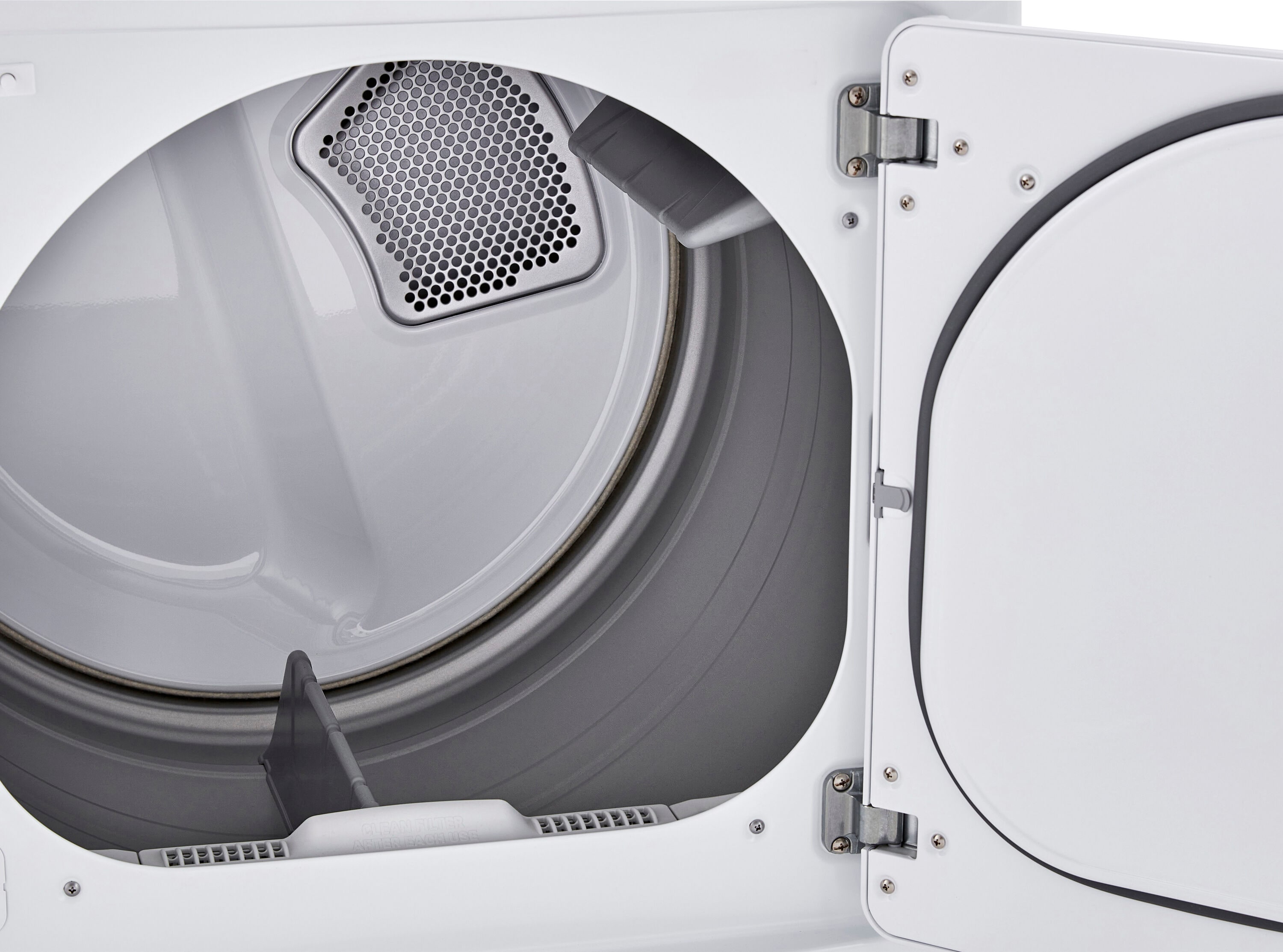 Secadora eléctrica de 7.3 pies cúbicos con ventilación (blanco) certificada Energy Star DLE6100W de LG.