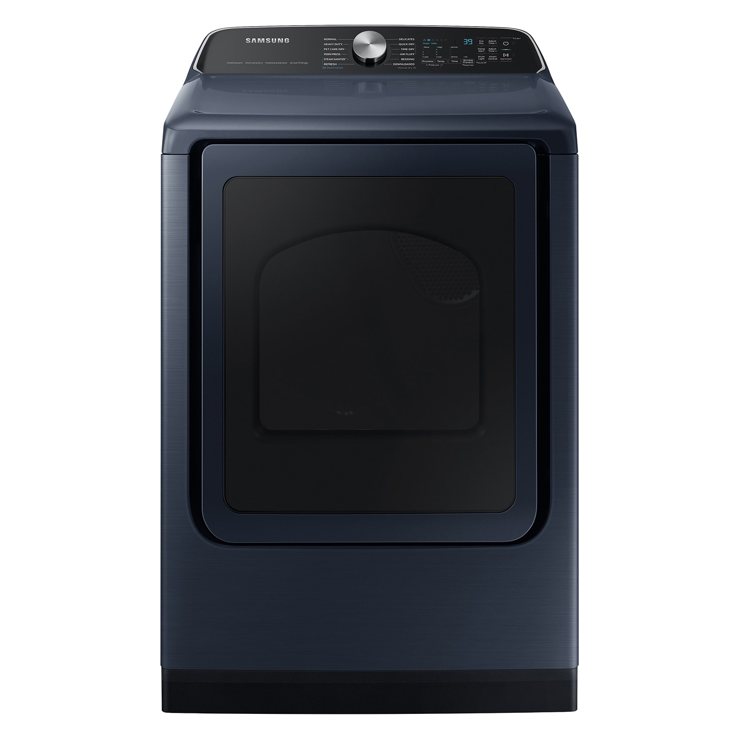 Samsung Cuidado de Mascotas Secado y Desinfección al Vapor+ Secadora Eléctrica de 7.4 pies cúbicos con Ciclo de Vapor (Navy Cepillado) DVE54CG7150D