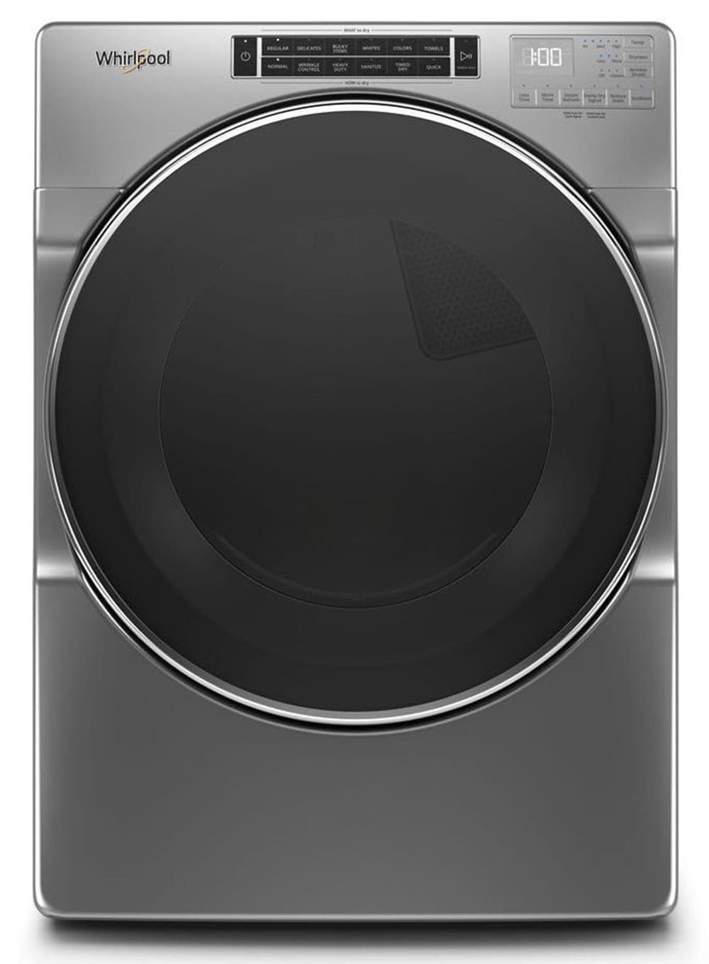 Secadora de Gas Apilable con Ciclo de Vapor de 7.4 Pies Cúbicos (Sombra de Cromo) Certificada por Energy Star WGD8620HC de Whirlpool