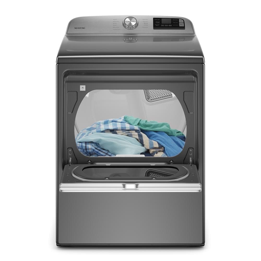 Secadora de gas Maytag Smart Capable de 7.4 pies cúbicos, compatible con tecnología inteligente (Slate Metálico) MGD6230HC