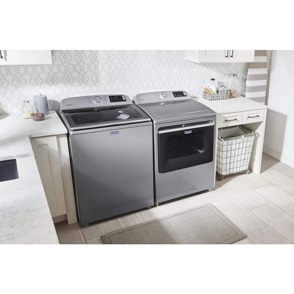 Secadora de gas Maytag Smart Capable de 7.4 pies cúbicos, compatible con tecnología inteligente (Slate Metálico) MGD6230HC