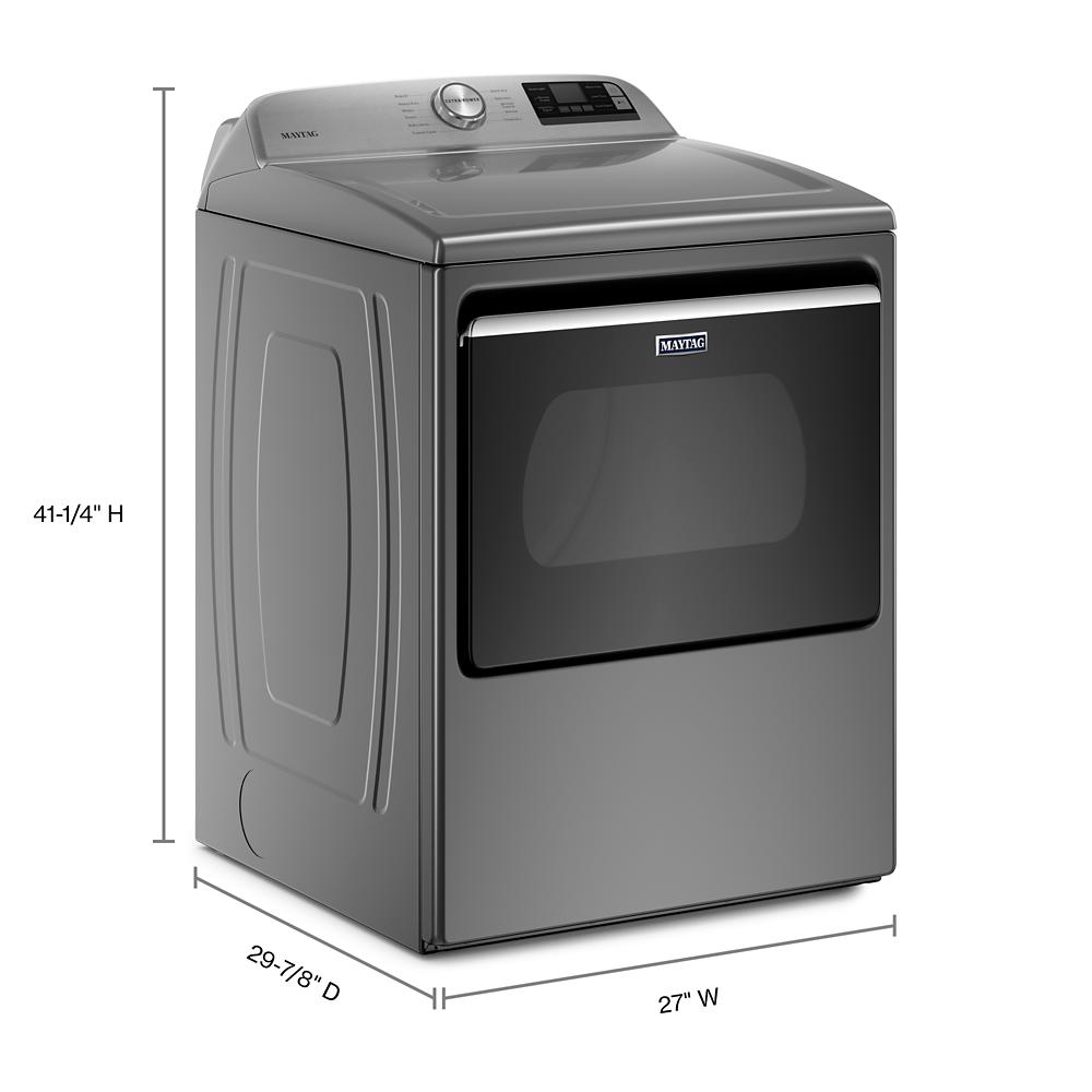 Secadora de gas Maytag Smart Capable de 7.4 pies cúbicos, compatible con tecnología inteligente (Slate Metálico) MGD6230HC