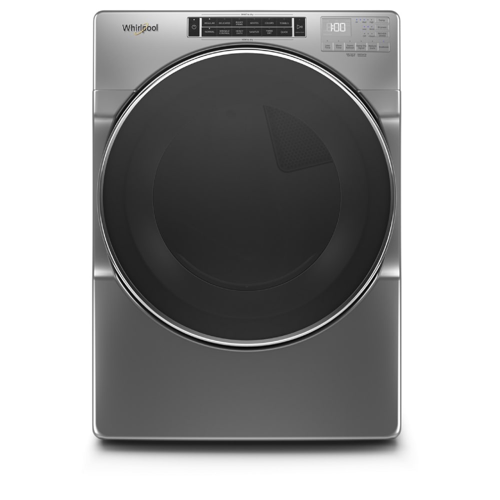 Secadora eléctrica apilable con ciclo de vapor de 7.4 pies cúbicos de Whirlpool (color Chrome Shadow) certificada Energy Star WED8620HC