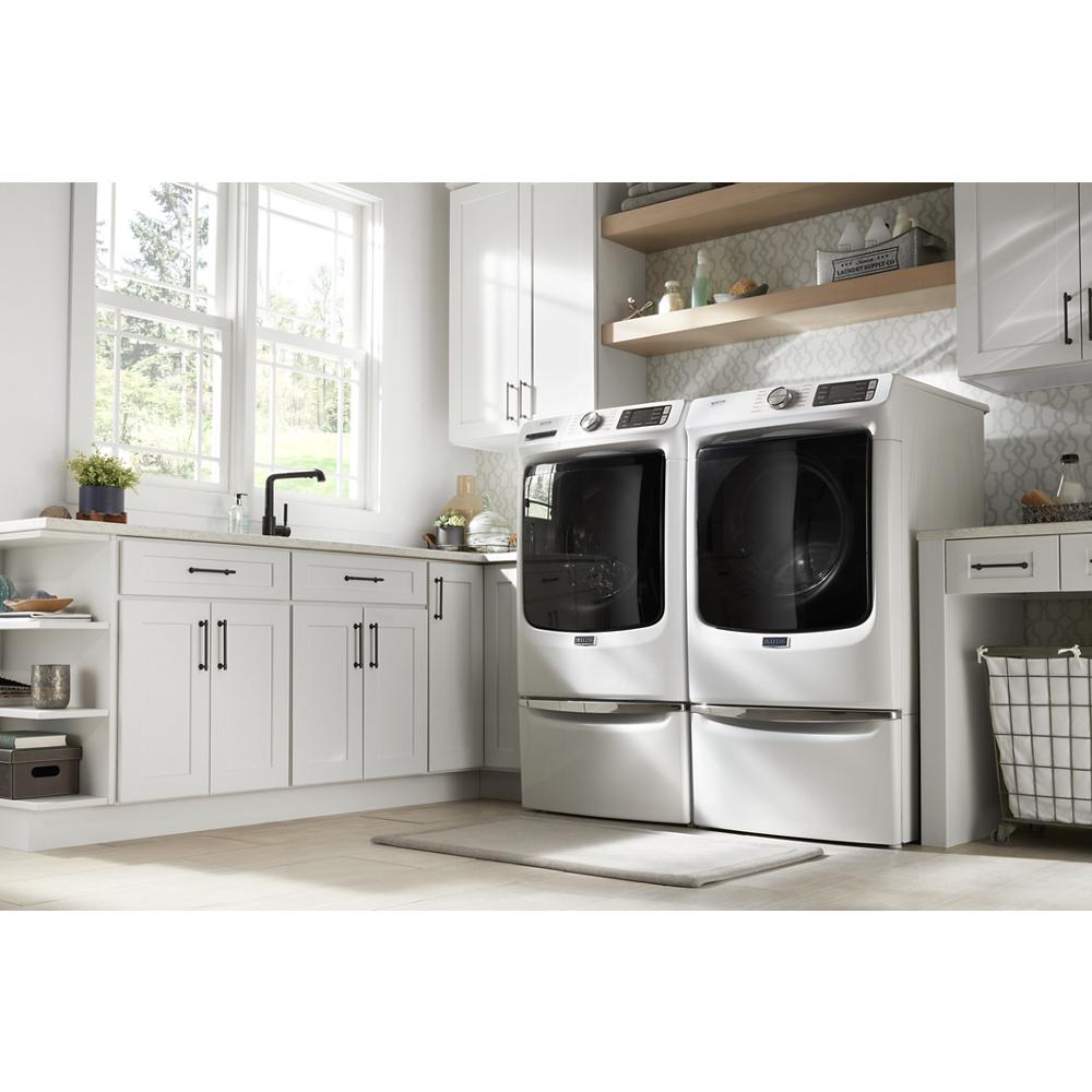 Secadora eléctrica apilable con ciclo de vapor de 7.3 pies cúbicos de Maytag (Blanco) con certificación Energy Star - MED6630HW