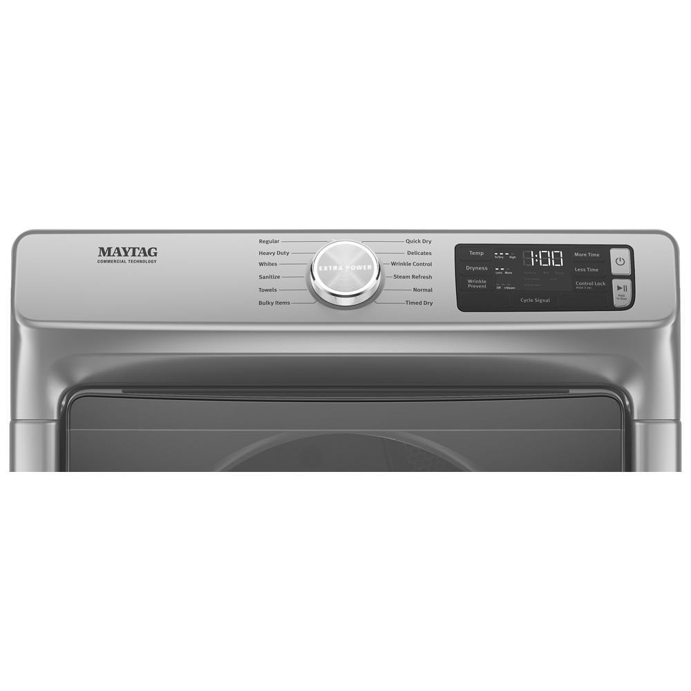Secadora de gas apilable con ciclo de vapor de 7.3 pies cúbicos de Maytag (Pizarra Metálica) con certificación Energy Star MGD6630HC