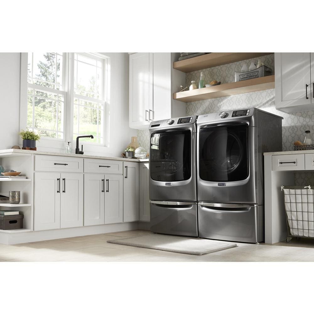 Secadora de gas apilable con ciclo de vapor de 7.3 pies cúbicos de Maytag (Pizarra Metálica) con certificación Energy Star MGD6630HC