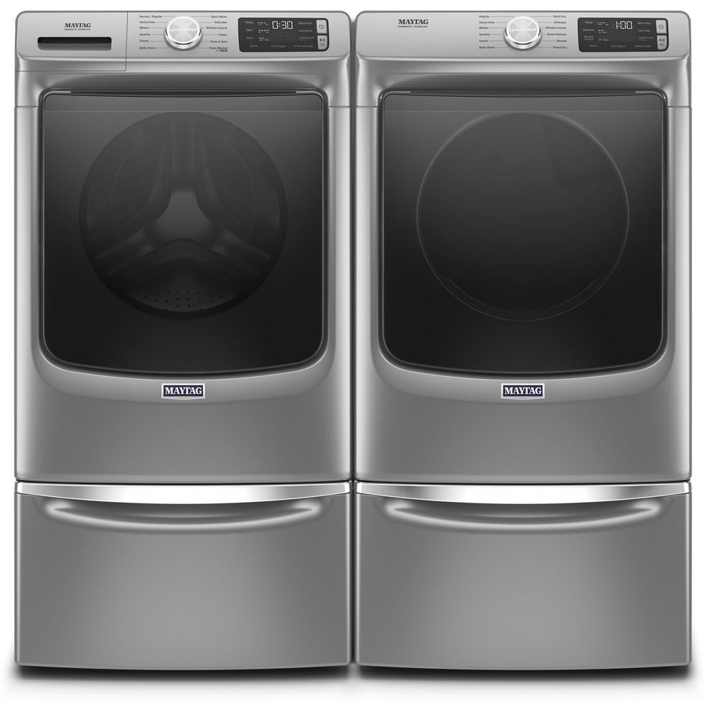 Secadora de gas apilable con ciclo de vapor de 7.3 pies cúbicos de Maytag (Pizarra Metálica) con certificación Energy Star MGD6630HC