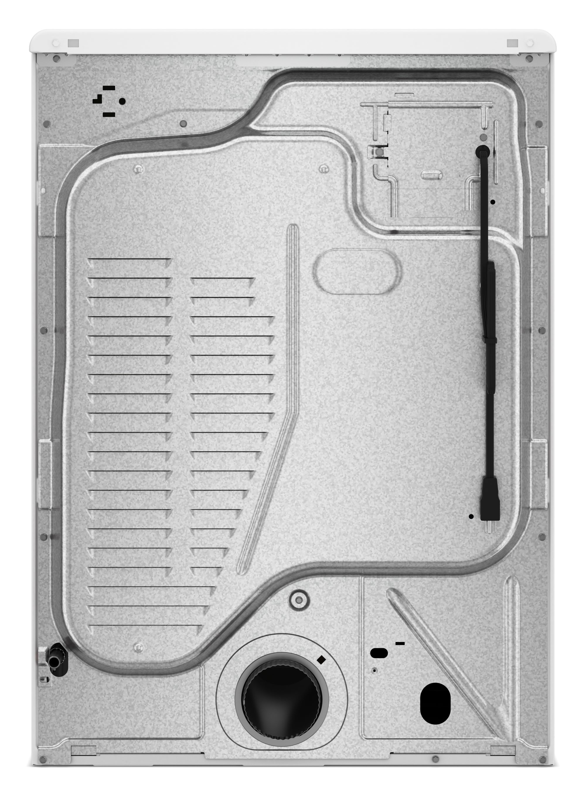 Secadora de gas apilable compatible con vapor de 7.4 pies cúbicos de Whirlpool (Blanca)