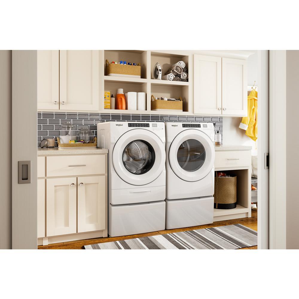 Secadora de gas apilable Whirlpool de 7.4 pies cúbicos (Blanca) Certificada Energy Star WGD560LHW