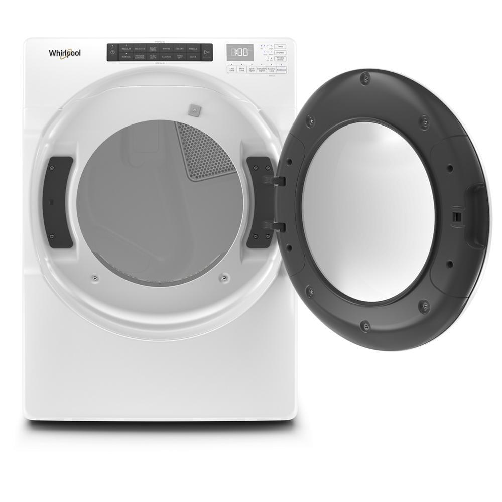 Secadora de gas apilable Whirlpool de 7.4 pies cúbicos (Blanca) Certificada Energy Star WGD560LHW