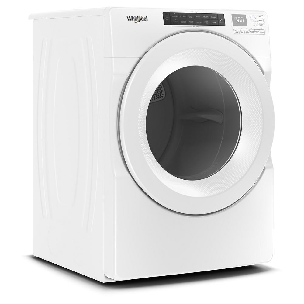Secadora de gas apilable Whirlpool de 7.4 pies cúbicos (Blanca) Certificada Energy Star WGD560LHW