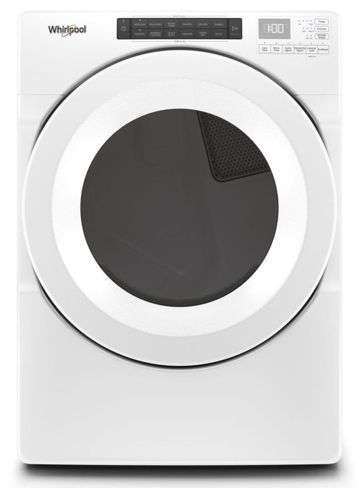 Secadora de gas apilable Whirlpool de 7.4 pies cúbicos (Blanca) Certificada Energy Star WGD560LHW