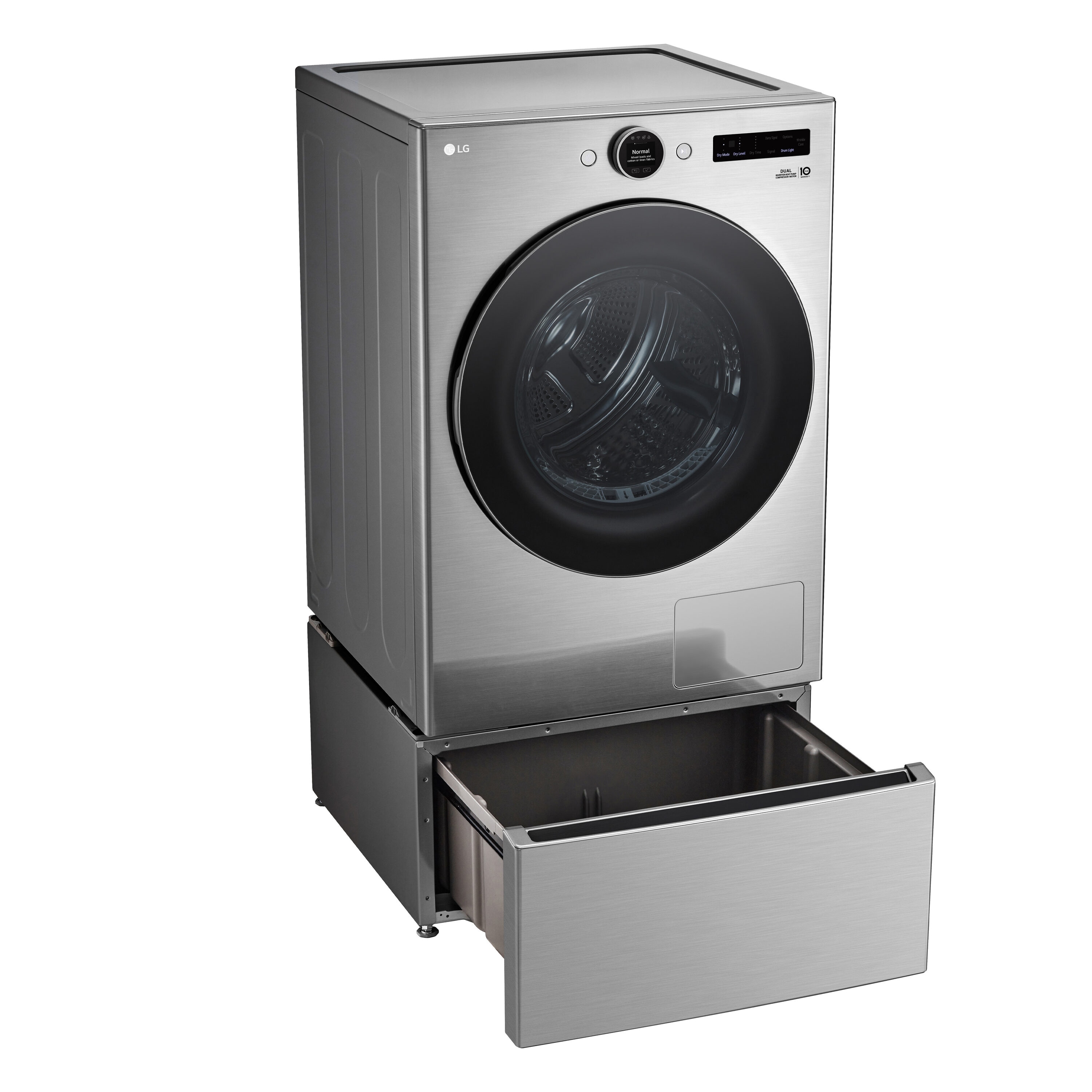 Secadora eléctrica apilable sin ventilación con bomba de calor de 7.8 pies cúbicos (Acero Gris) Certificada por Energy Star DLHC5502V