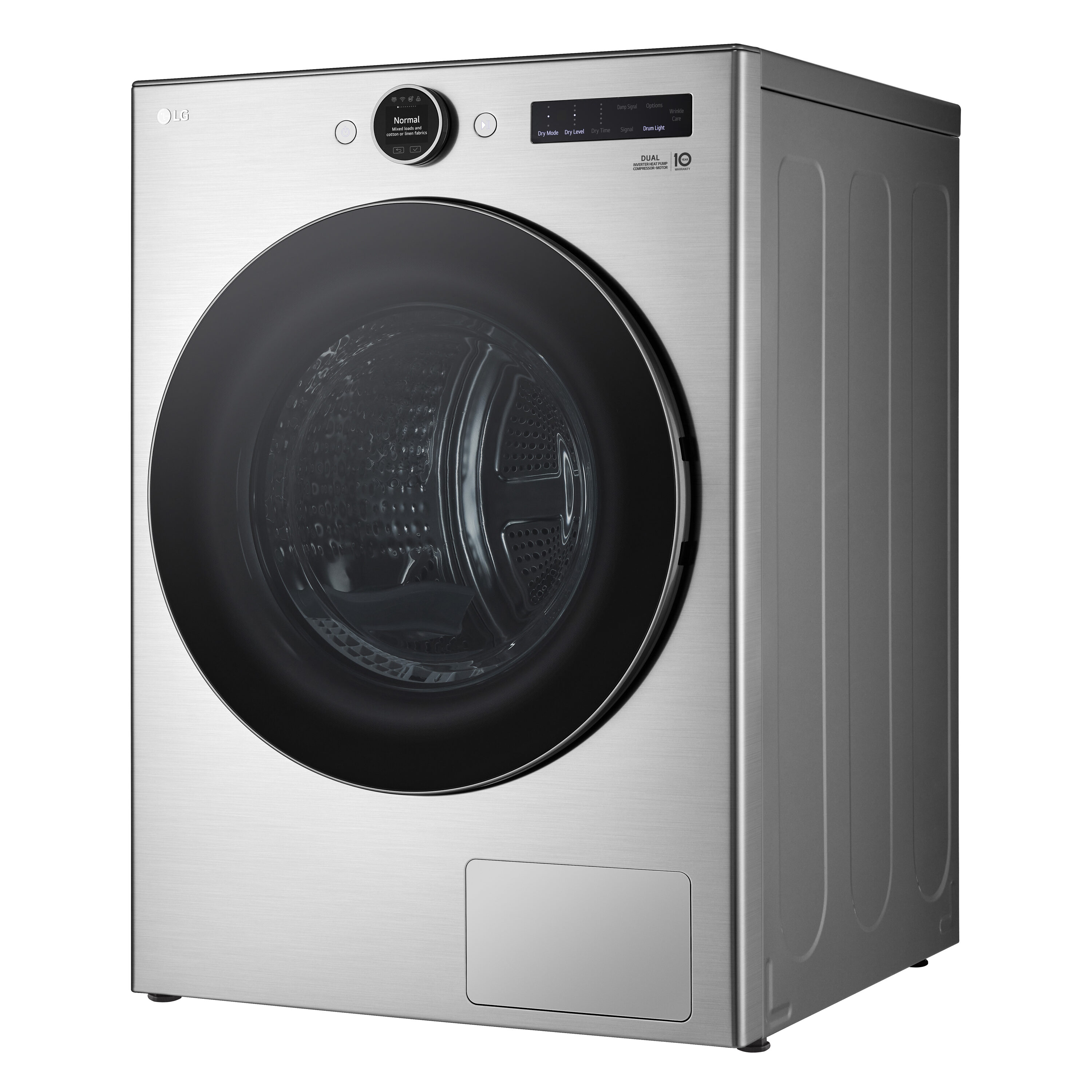 Secadora eléctrica apilable sin ventilación con bomba de calor de 7.8 pies cúbicos (Acero Gris) Certificada por Energy Star DLHC5502V