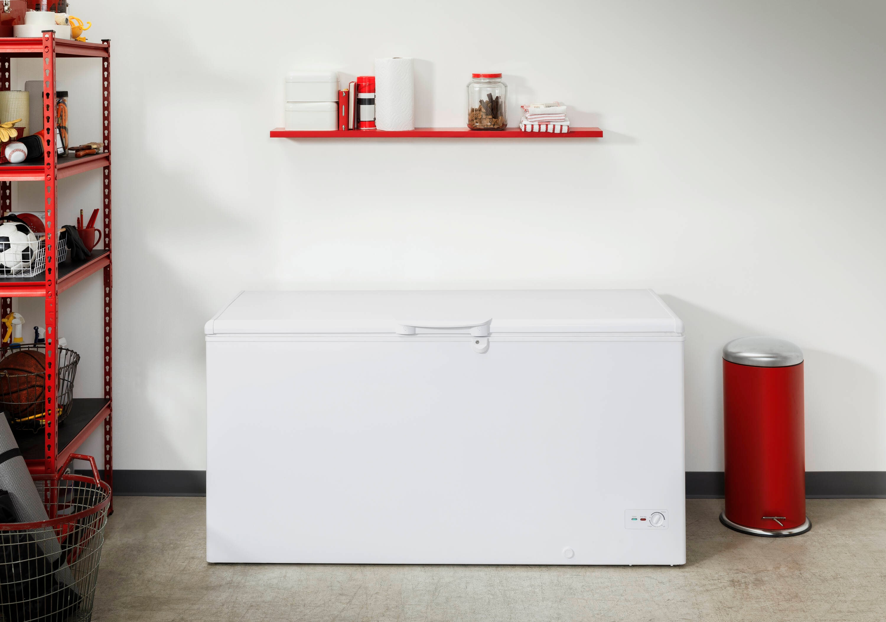 Congelador de Pecho de 17.9 pies cúbicos Convertible a Refrigerador (Blanco)