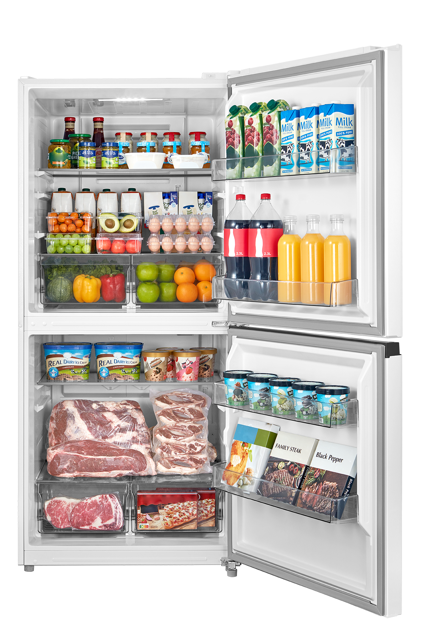 Congelador/Refrigerador Vertical Convertible Midea 50/50 Flex de 20 pies cúbicos para Garage, listo para garage, sin escarcha (Blanco) Certificado ENERGY STAR MRU21C7BWW