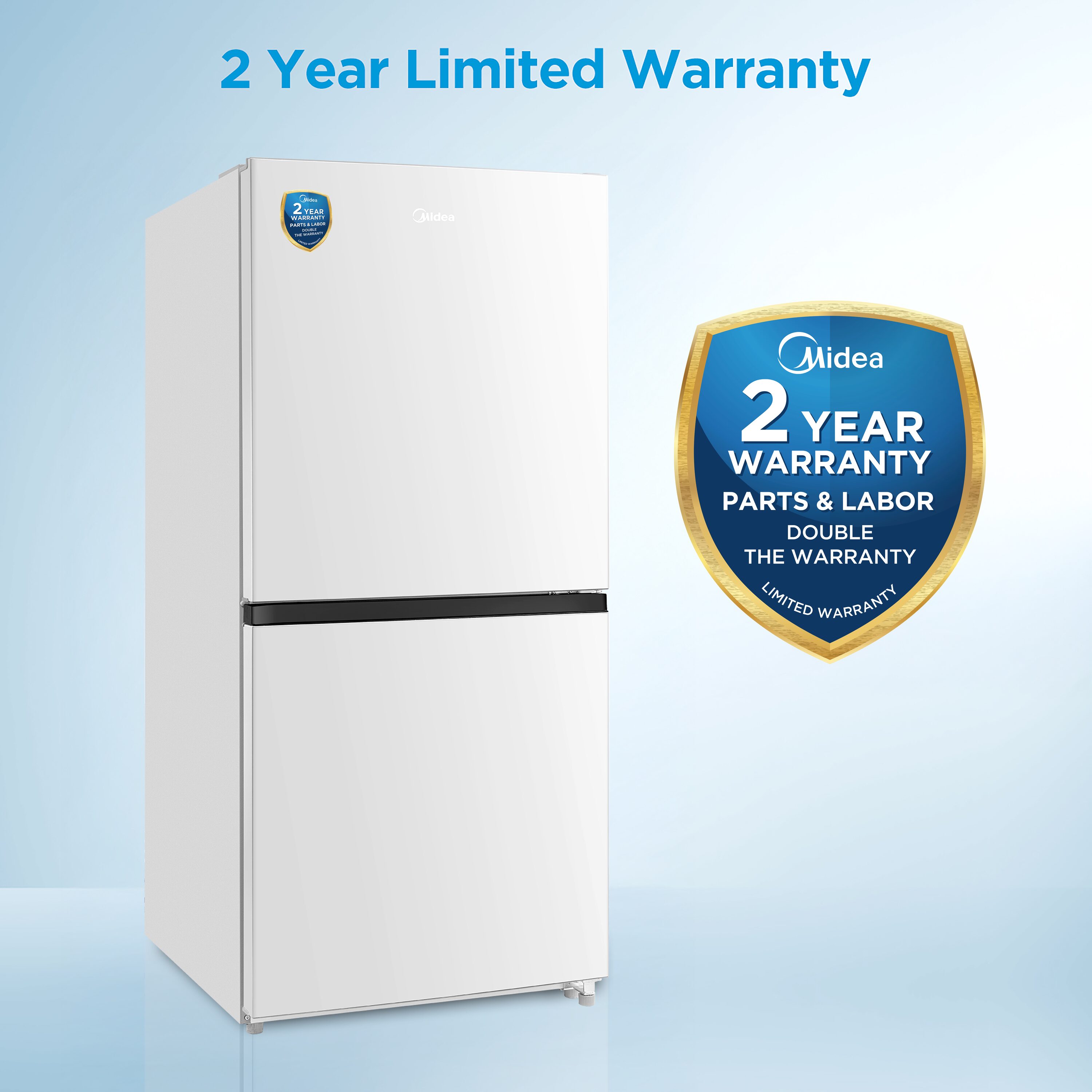 Congelador/Refrigerador Vertical Convertible Midea 50/50 Flex de 20 pies cúbicos para Garage, listo para garage, sin escarcha (Blanco) Certificado ENERGY STAR MRU21C7BWW