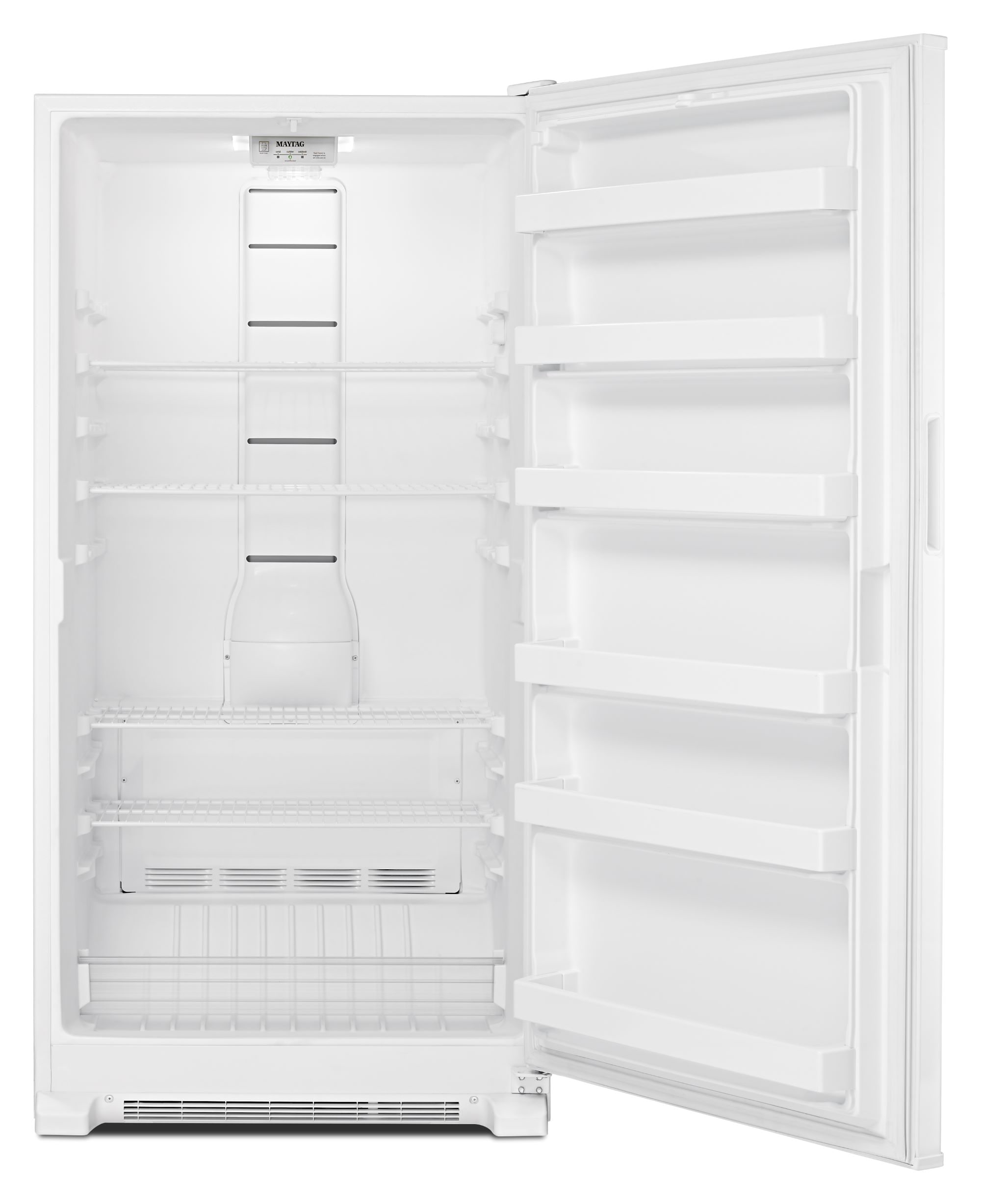 Congelador vertical sin escarcha de 15.68 pies cúbicos Maytag (blanco)