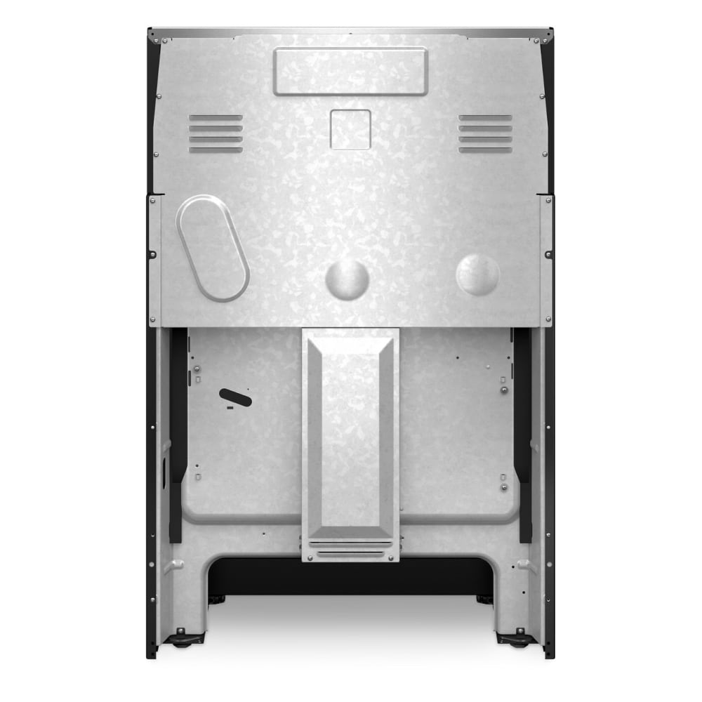 Estufa eléctrica independiente de 5 quemadores y 5.3 pies cúbicos con cubierta de vidrio de 30 pulgadas de Whirlpool (negro acero inoxidable) WFES3330RV