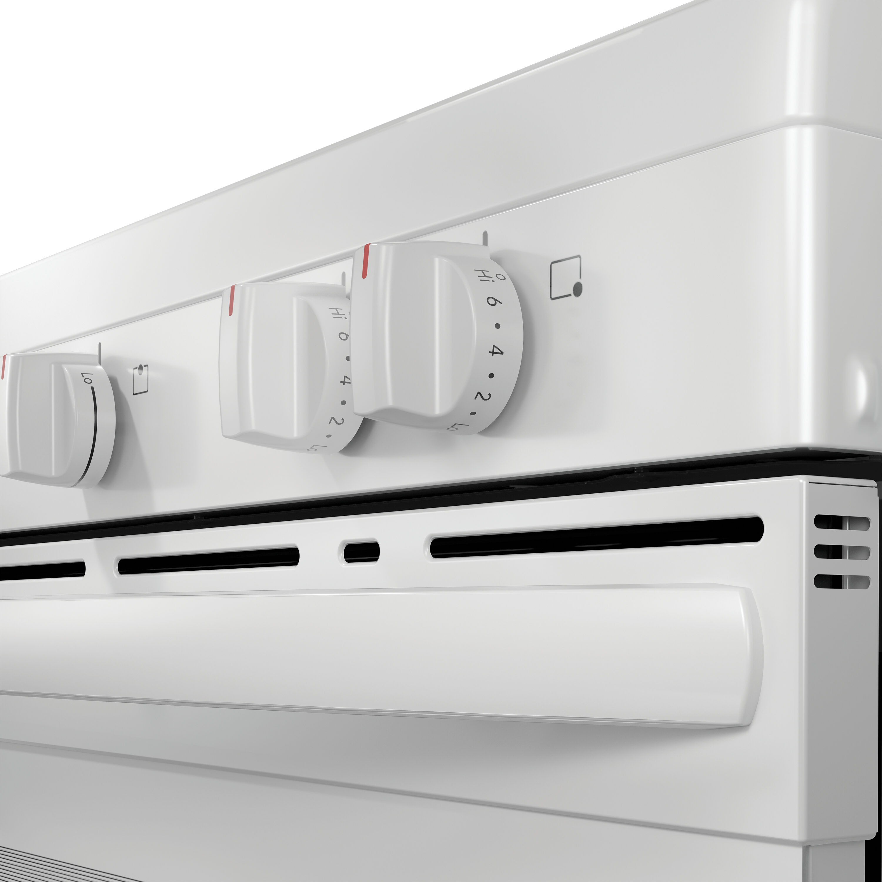 Estufa Eléctrica de Piso con 5 Quemadores y 5.3 pies cúbicos - Frigidaire 30 pulgadas Encimera de Vidrio en Color Blanco