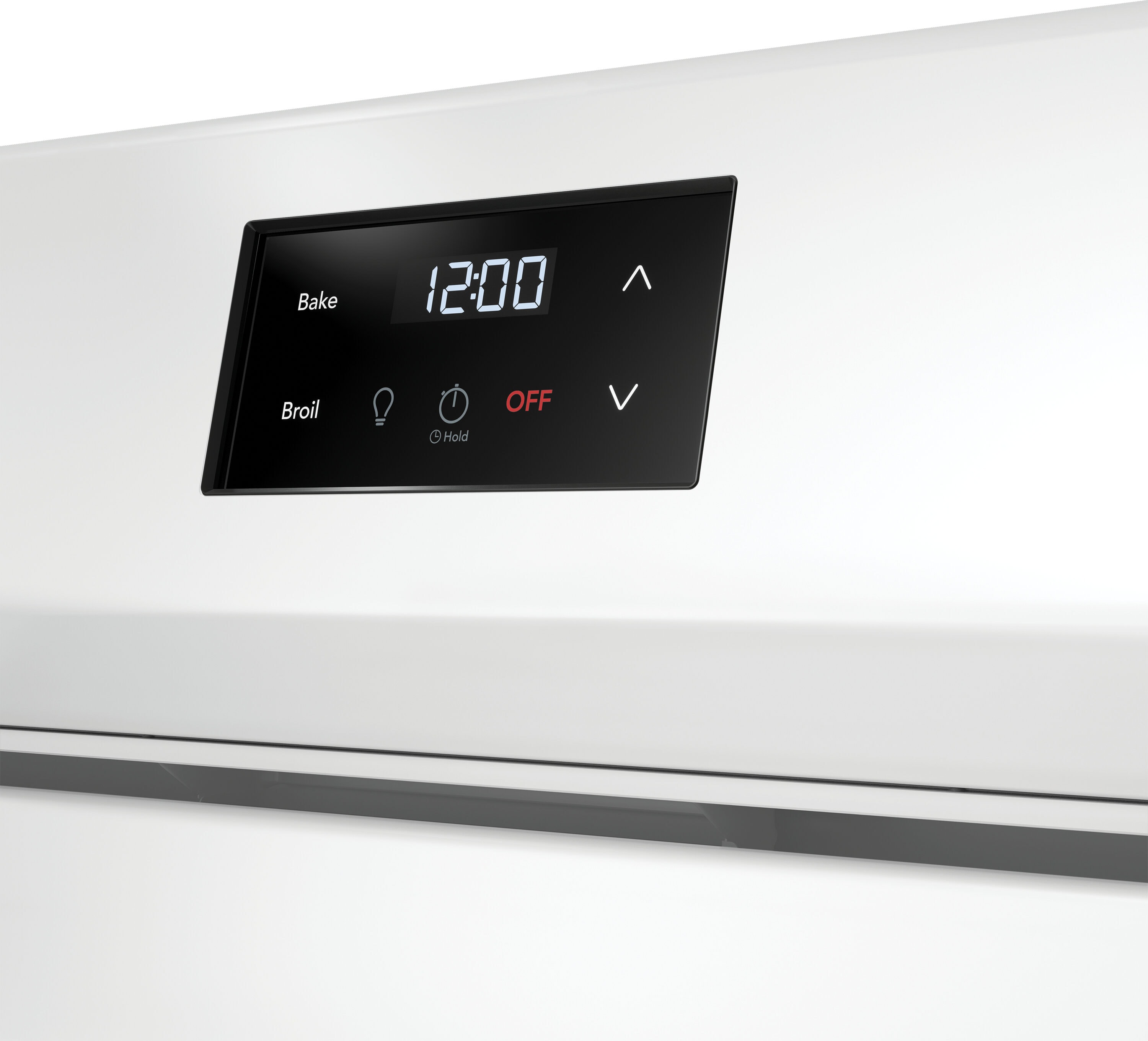 Estufa Eléctrica de Piso con 5 Quemadores y 5.3 pies cúbicos - Frigidaire 30 pulgadas Encimera de Vidrio en Color Blanco