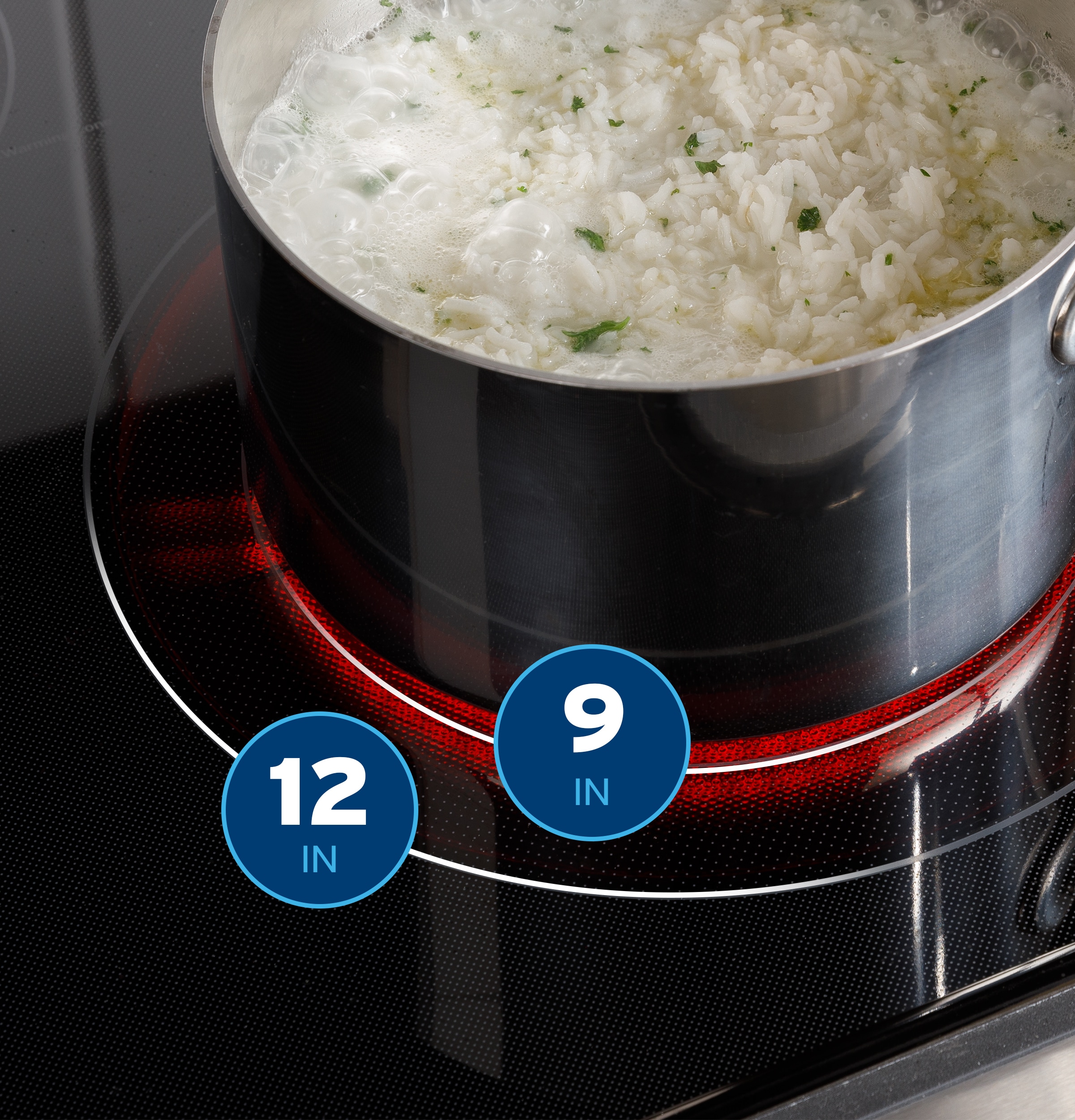 Charola para horno GE EasyWash de 30 pulgadas con cubierta de vidrio, 5 quemadores, horno de convección con freidora de aire de 5.3 pies cúbicos, estufa eléctrica deslizable (acero inoxidable resistente a huellas dactilares) GRS60LAVFS
