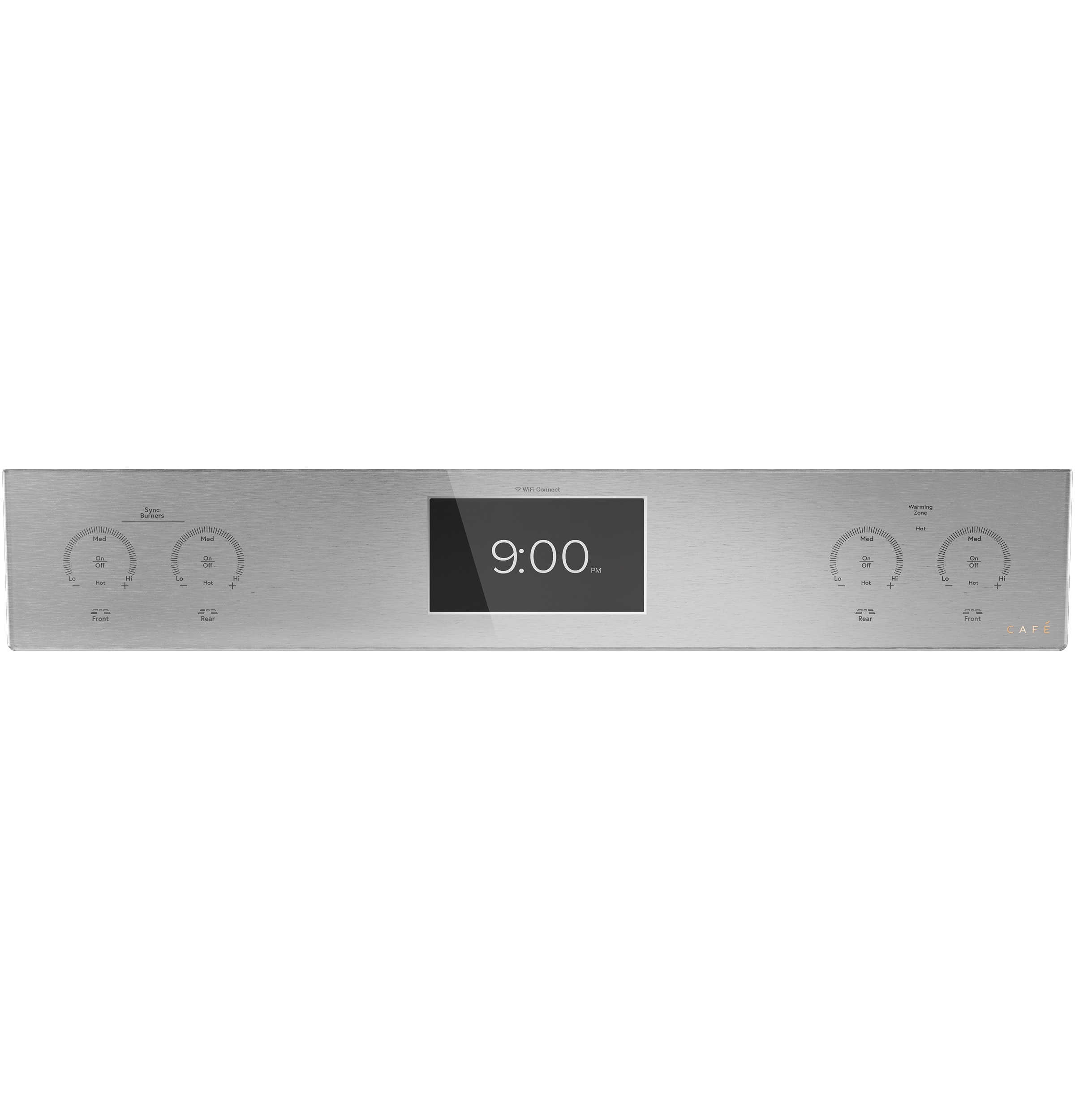 Estufa de Inducción Deslizable de Vidrio Moderno de 30 pulgadas con 5 quemadores, horno de convección de 5.7 pies cúbicos y 5.3 pies cúbicos (Vidrio Platino)