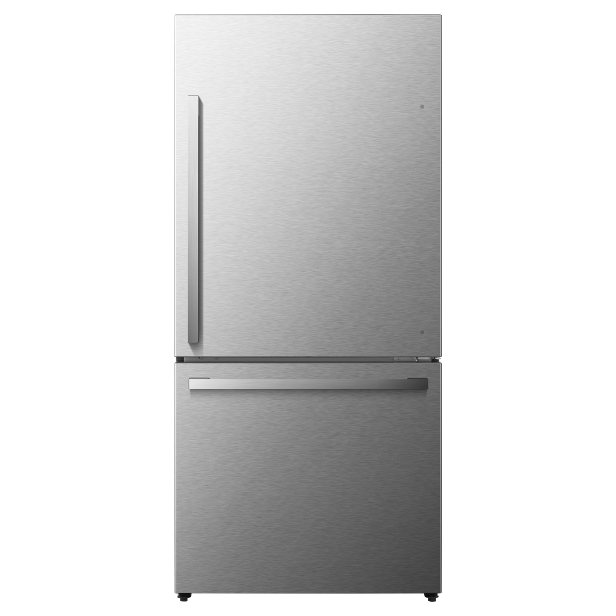 Refrigerador Hisense de 17.2 pies cúbicos con congelador inferior y profundidad de mostrador - Acero inoxidable resistente a huellas - Certificación ENERGY STAR HRB171N6ASE