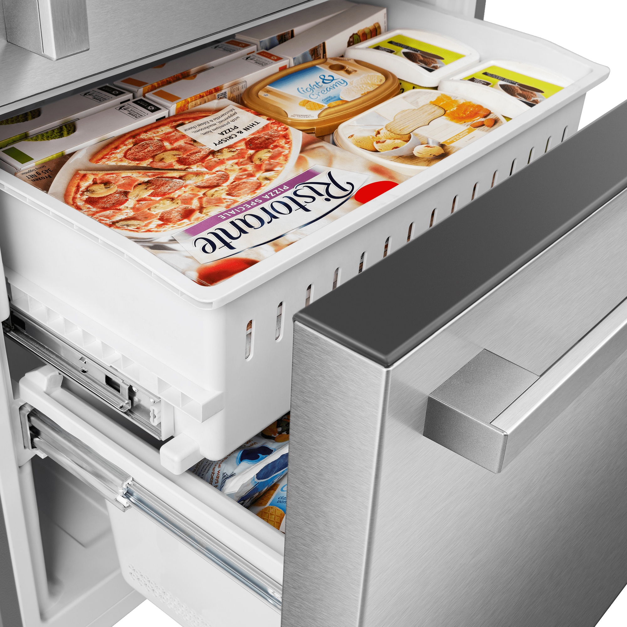 Refrigerador Hisense de 17.2 pies cúbicos con congelador inferior y profundidad de mostrador - Acero inoxidable resistente a huellas - Certificación ENERGY STAR HRB171N6ASE
