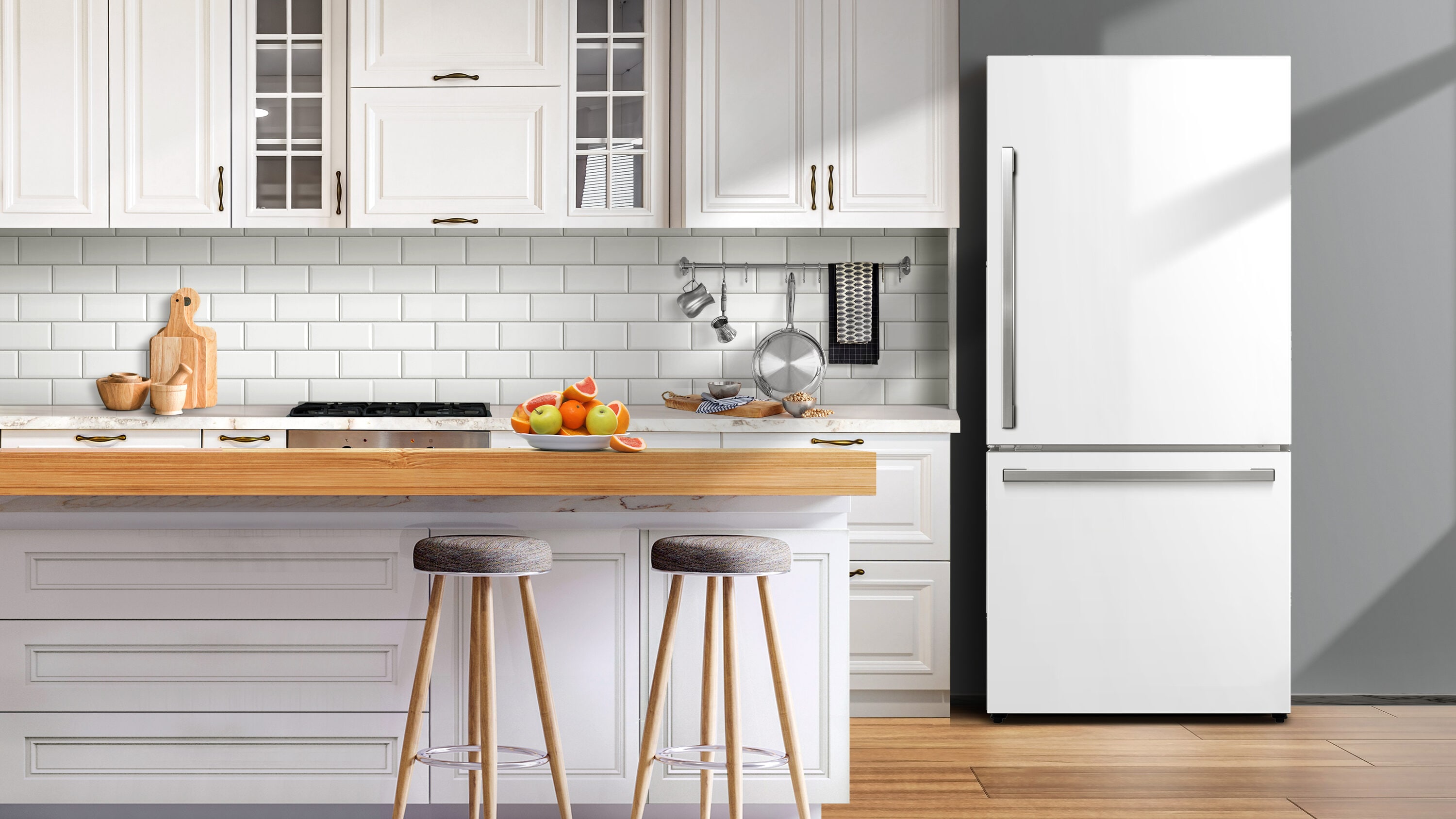 Refrigerador Hisense de 17.2 pies cúbicos de Profundidad de Mostrador con Congelador Inferior en color Blanco (Certificado ENERGY STAR) HRB171N6AWE