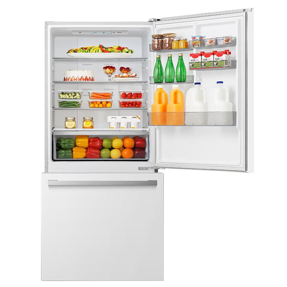 Refrigerador Hisense de 17.2 pies cúbicos de Profundidad de Mostrador con Congelador Inferior en color Blanco (Certificado ENERGY STAR) HRB171N6AWE