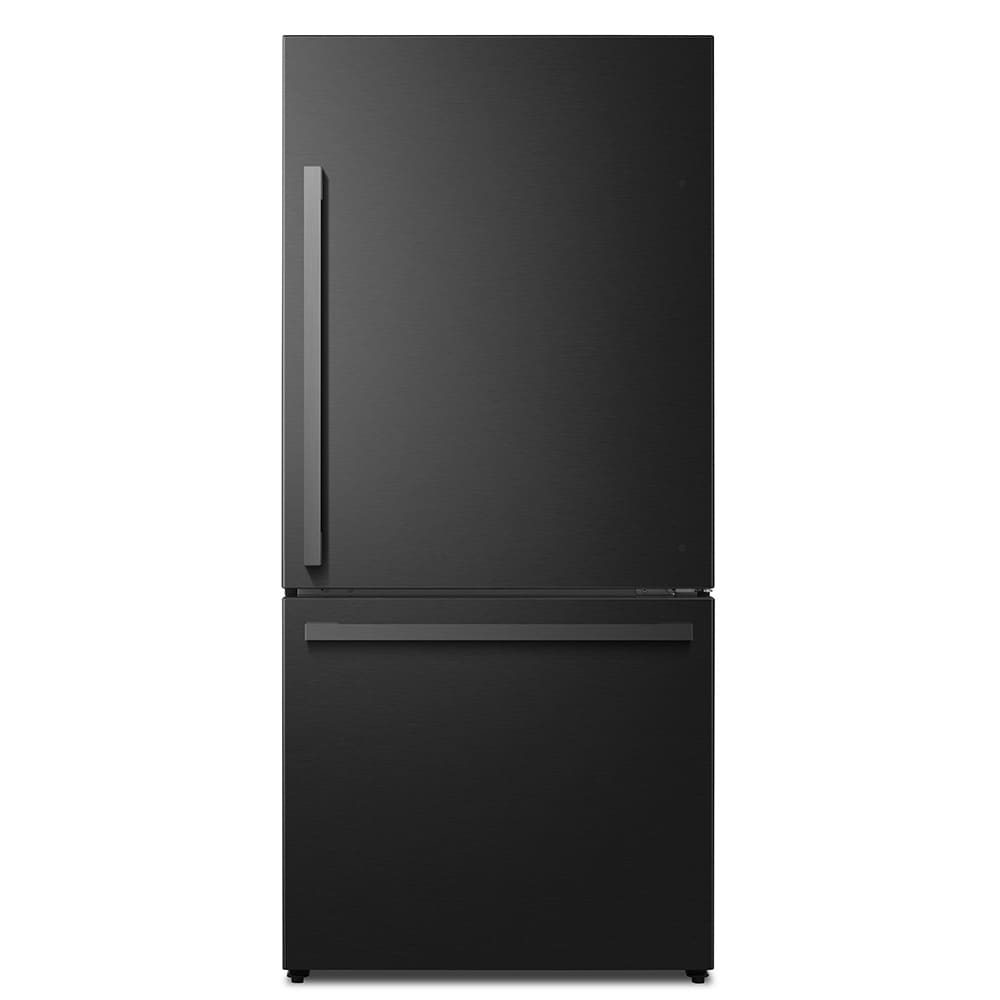 Refrigerador de Profundidad de Mostrador Hisense de 17.2 pies cúbicos con congelador inferior en acero negro metálico - Certificado ENERGY STAR HRB171N6ABE