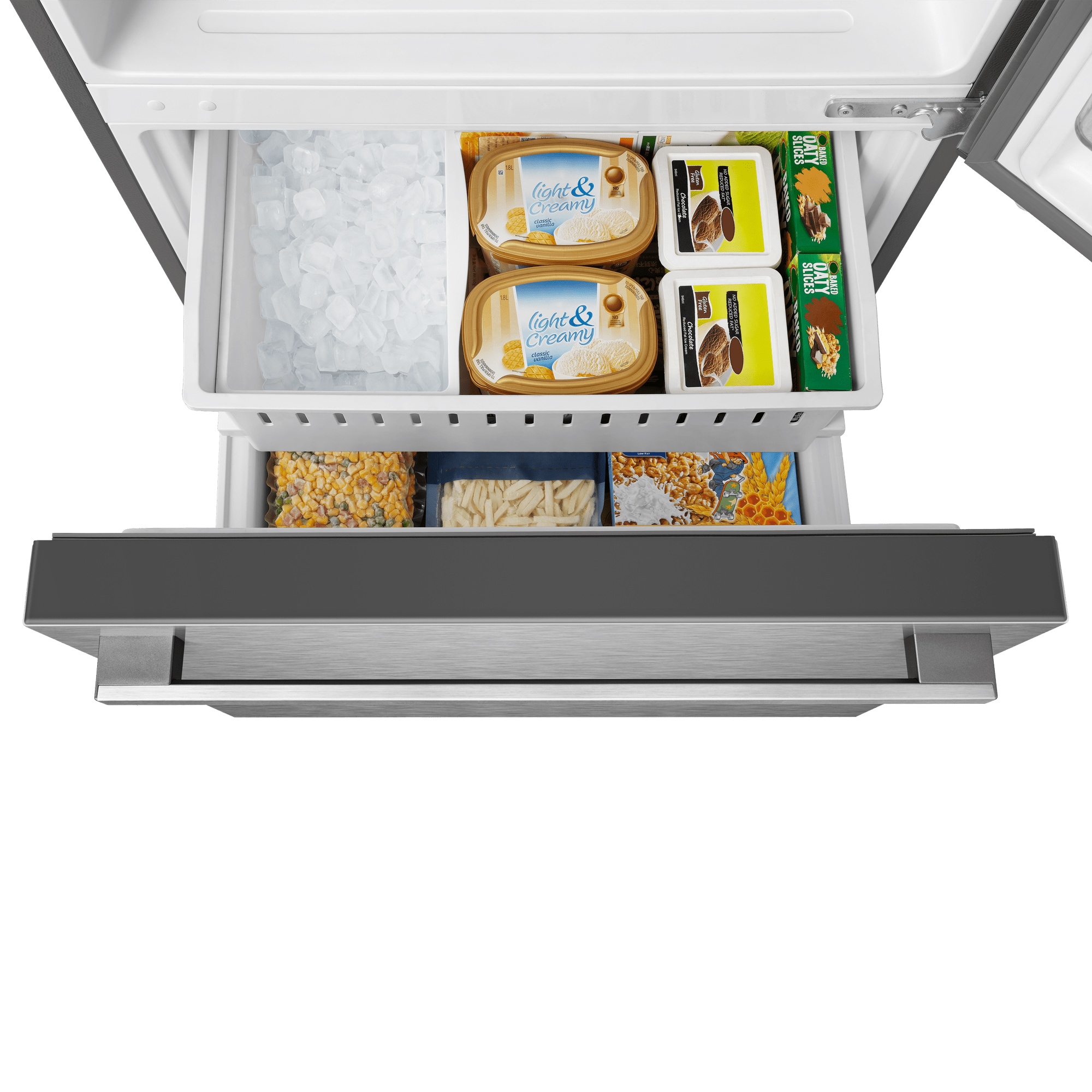 Refrigerador Hisense de 17.2 pies cúbicos con congelador en la parte inferior y fabricador de hielo (Acero inoxidable resistente a huellas dactilares) Certificado ENERGY STAR HRB171N6BSE