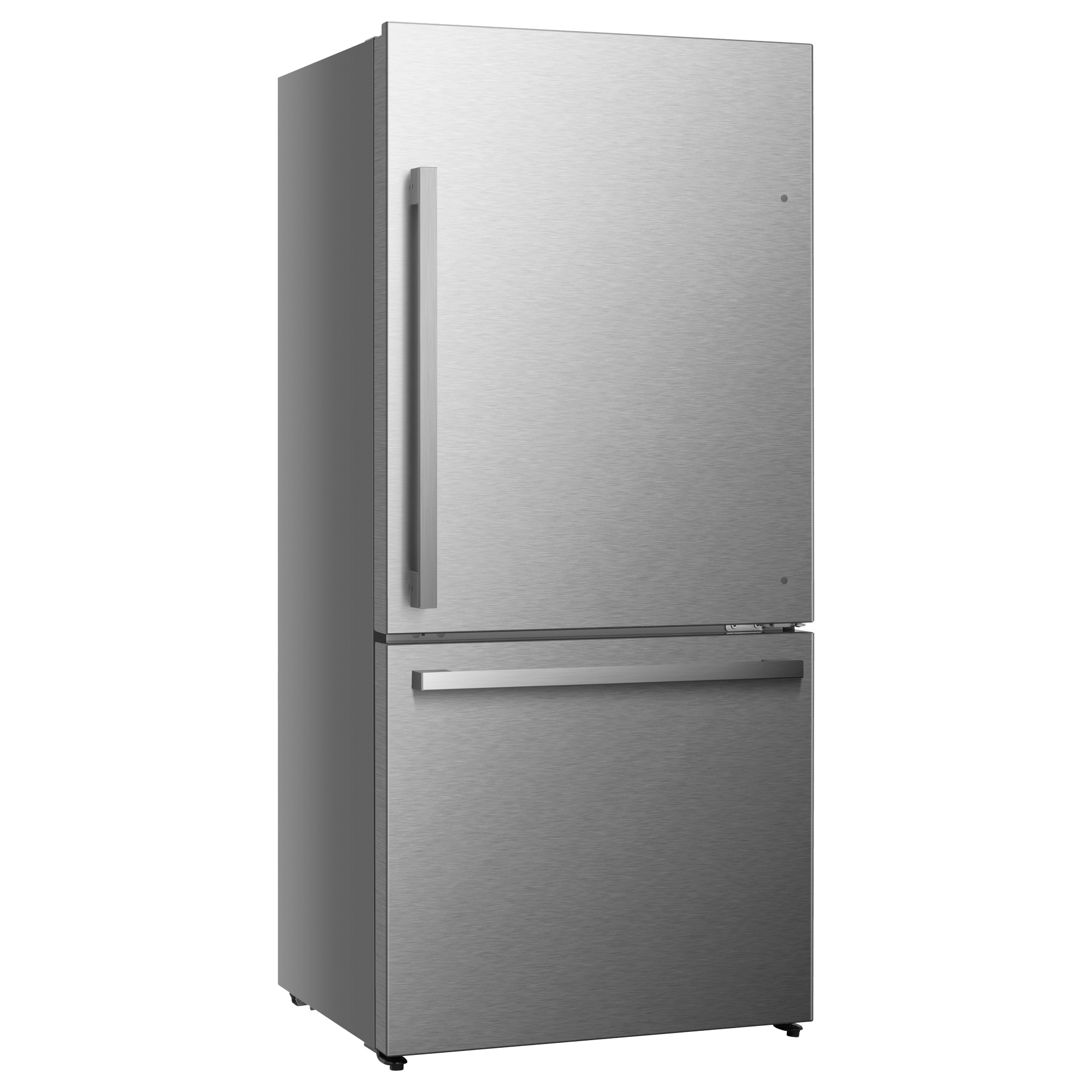 Refrigerador Hisense de 17.2 pies cúbicos con congelador en la parte inferior y fabricador de hielo (Acero inoxidable resistente a huellas dactilares) Certificado ENERGY STAR HRB171N6BSE