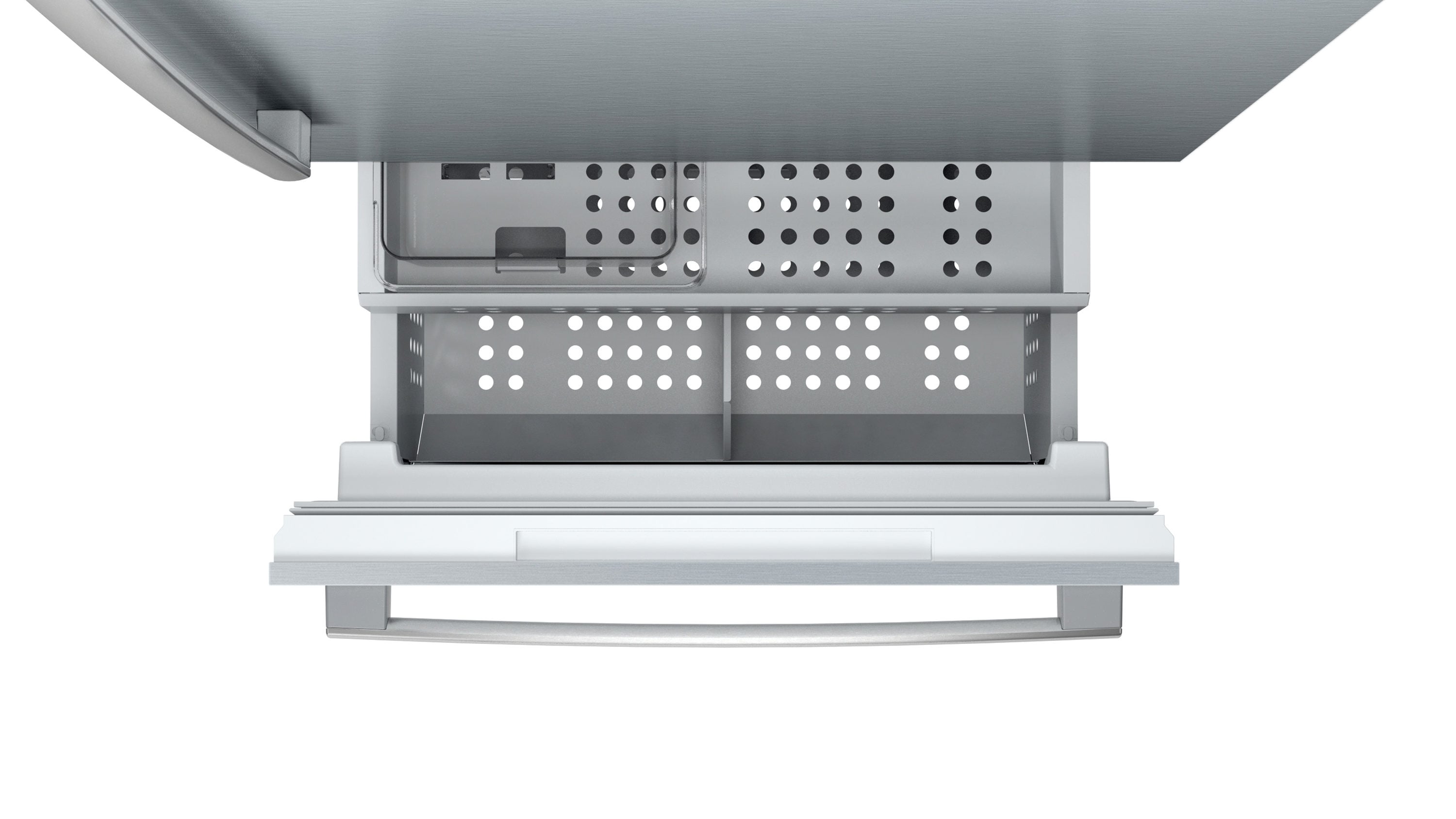 Refrigerador empotrado de fondo congelador de acero inoxidable de la Serie Bosch Benchmark de 16 pies cúbicos con máquina de hielo (Certificado ENERGY STAR) B30BB935SS