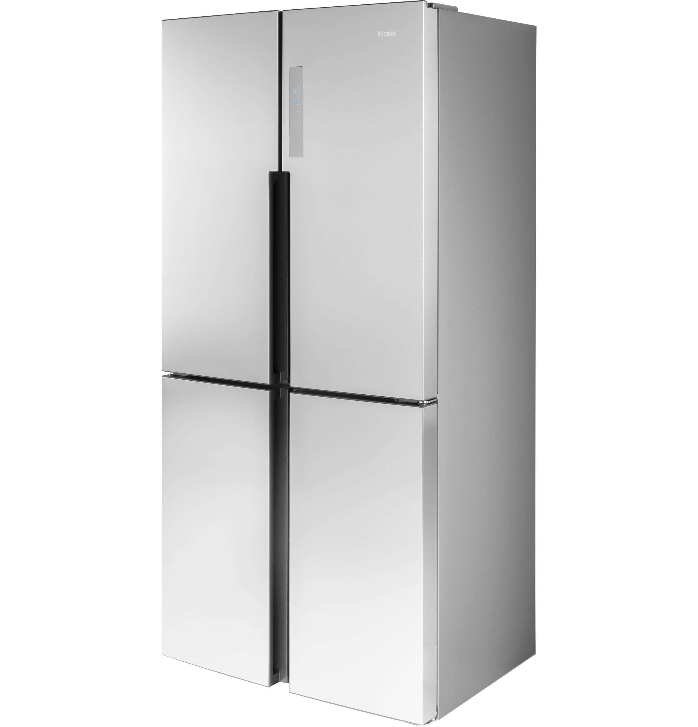 Refrigerador Haier de 16.8 pies cúbicos de profundidad de mostrador con congelador inferior y opción de fabricador de hielo (se vende por separado) (Acero inoxidable) Certificado ENERGY STAR QHE16HYPFS