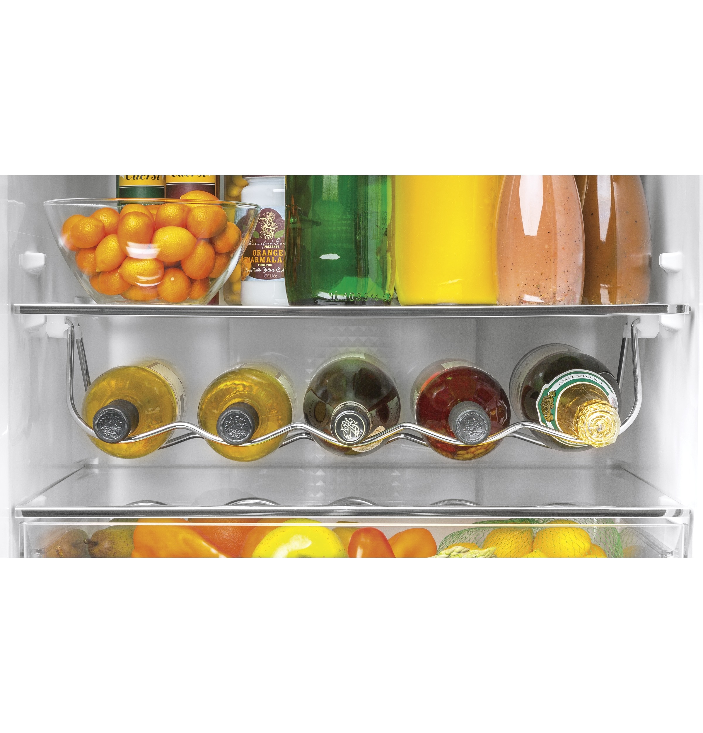 Refrigerador de fondo congelador GE de 11.9 pies cúbicos, con opción de fabricador de hielo (se vende por separado) en acero inoxidable certificado ENERGY STAR GLE12HSPSS