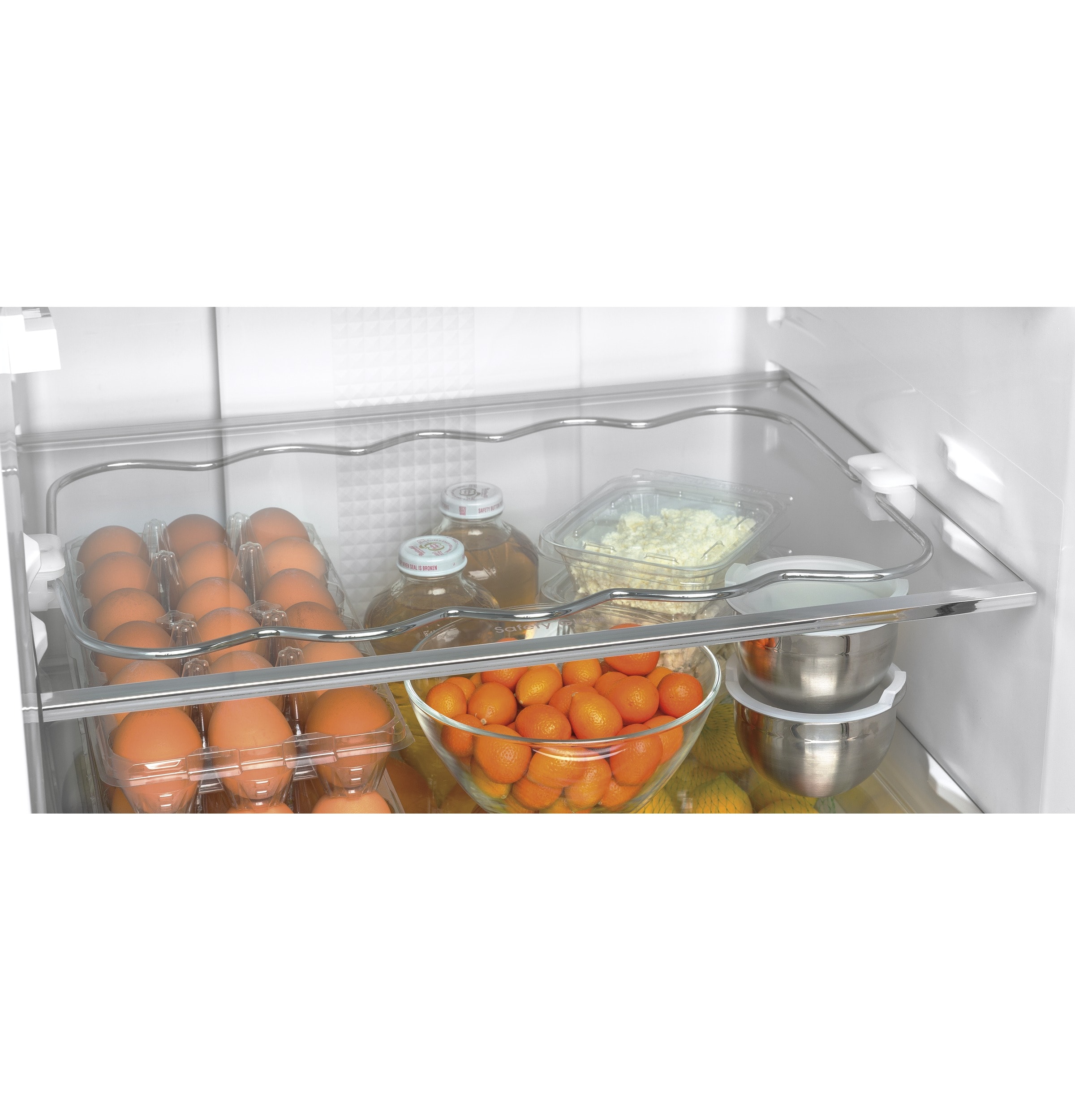 Refrigerador de fondo congelador GE de 11.9 pies cúbicos, con opción de fabricador de hielo (se vende por separado) en acero inoxidable certificado ENERGY STAR GLE12HSPSS