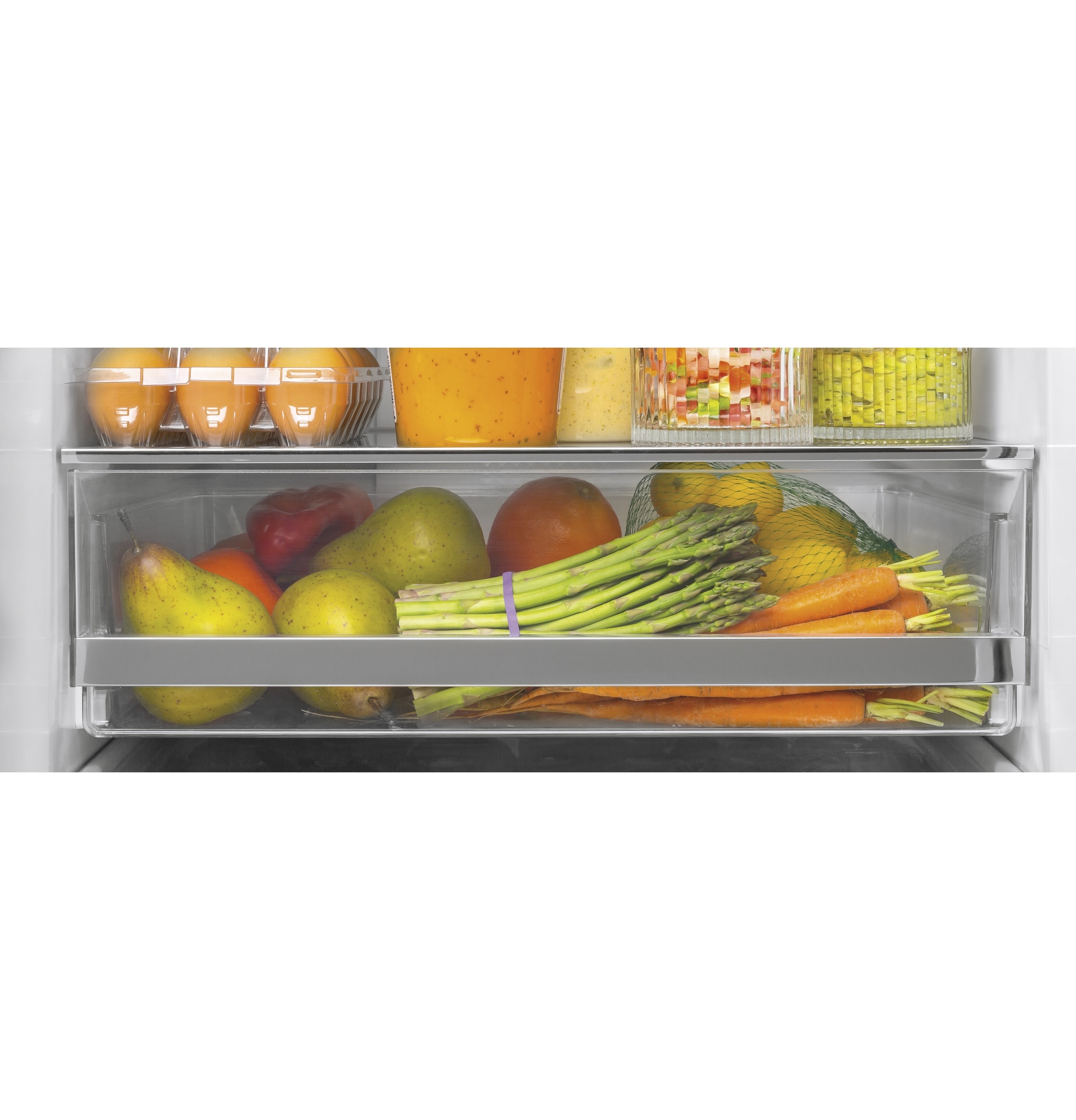 Refrigerador de fondo congelador GE de 11.9 pies cúbicos, con opción de fabricador de hielo (se vende por separado) en acero inoxidable certificado ENERGY STAR GLE12HSPSS