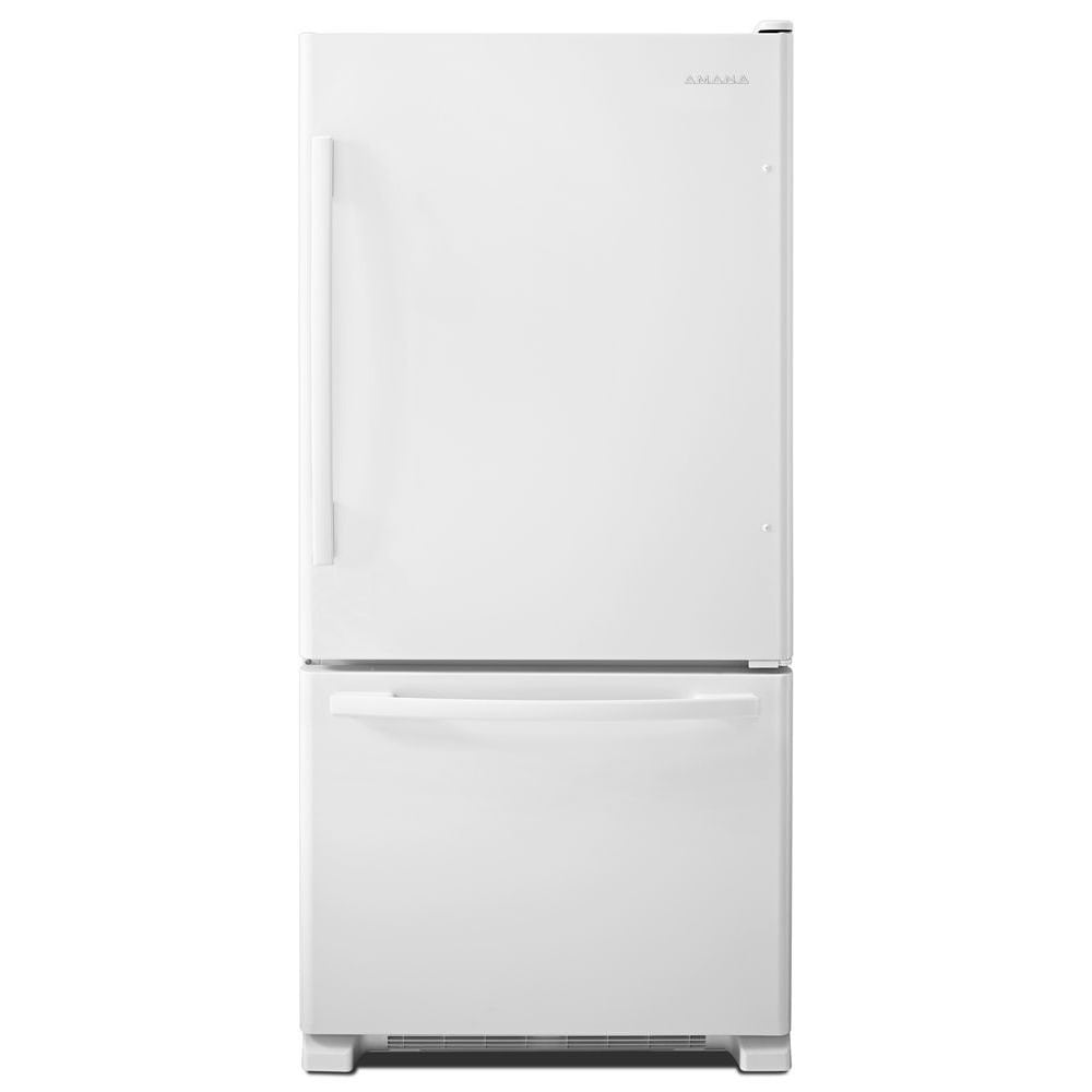 Refrigerador con congelador en la parte inferior de 22.1 pies cúbicos de profundidad estándar con opción para máquina de hielo (se vende por separado) (Blanco)