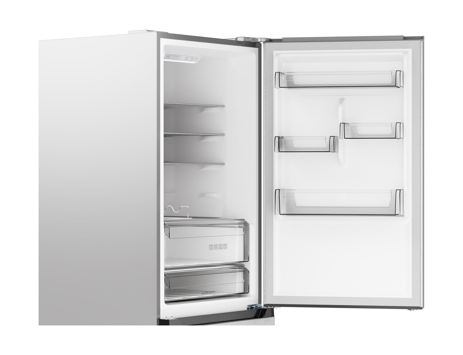 Refrigerador de fondo congelador estándar de acero inoxidable de 11.5 pies cúbicos con certificación ENERGY STAR