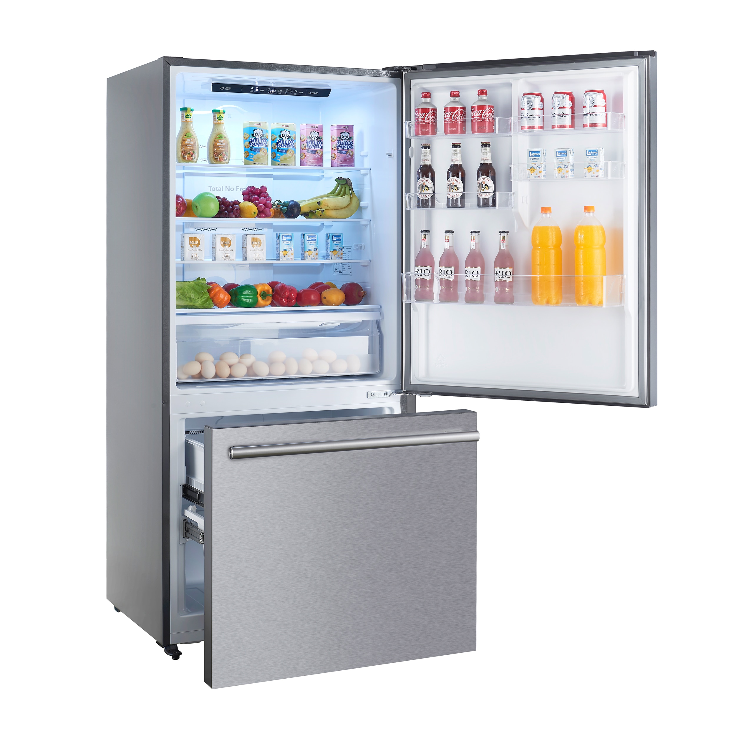 Refrigerador Stainless Steel con Congelador Inferior de Profundidad al Mostrador de 17.2 Pies Cúbicos FORNO Milano Espresso Certificado ENERGY STAR FFFFD1785-31S