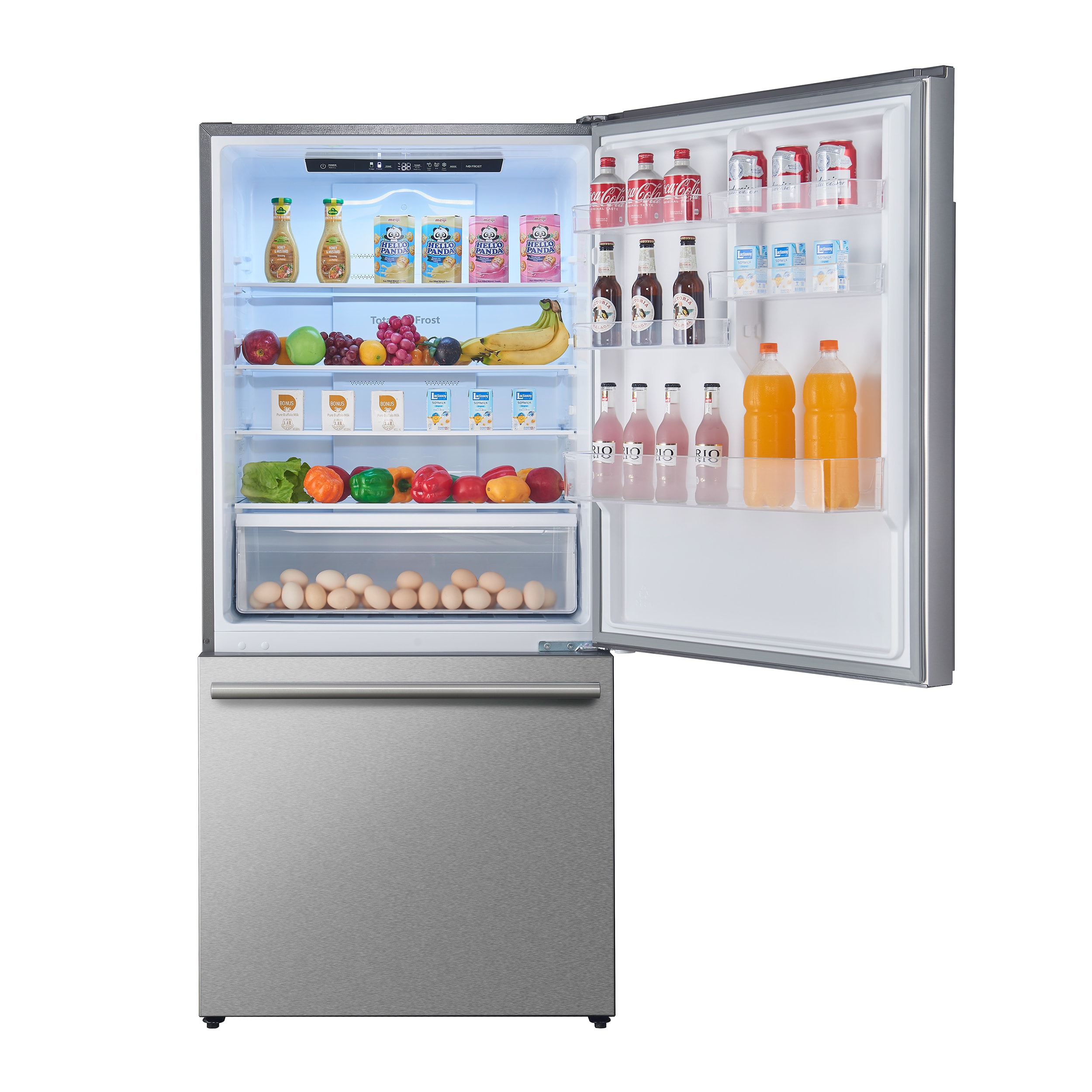 Refrigerador Stainless Steel con Congelador Inferior de Profundidad al Mostrador de 17.2 Pies Cúbicos FORNO Milano Espresso Certificado ENERGY STAR FFFFD1785-31S