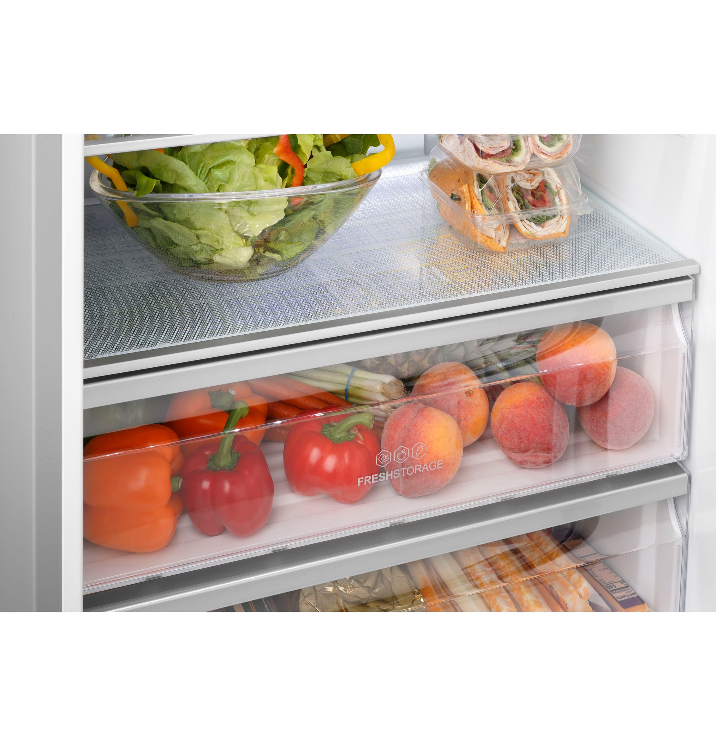 Refrigerador de fondo congelador estándar de 15 pies cúbicos de acero inoxidable - Certificado ENERGY STAR